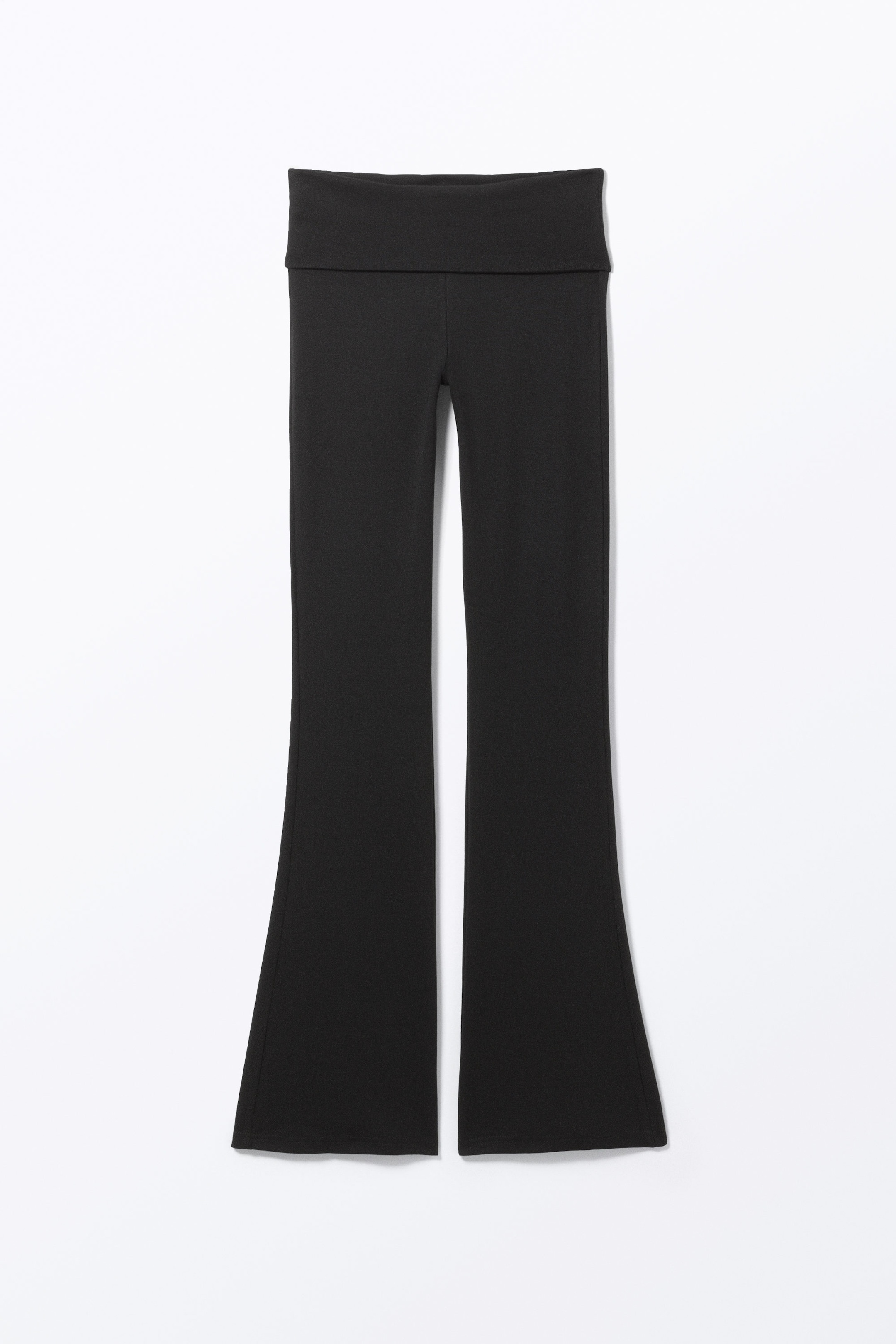 Svart - Utsvängda pyjamasbyxor med låg midja - 0