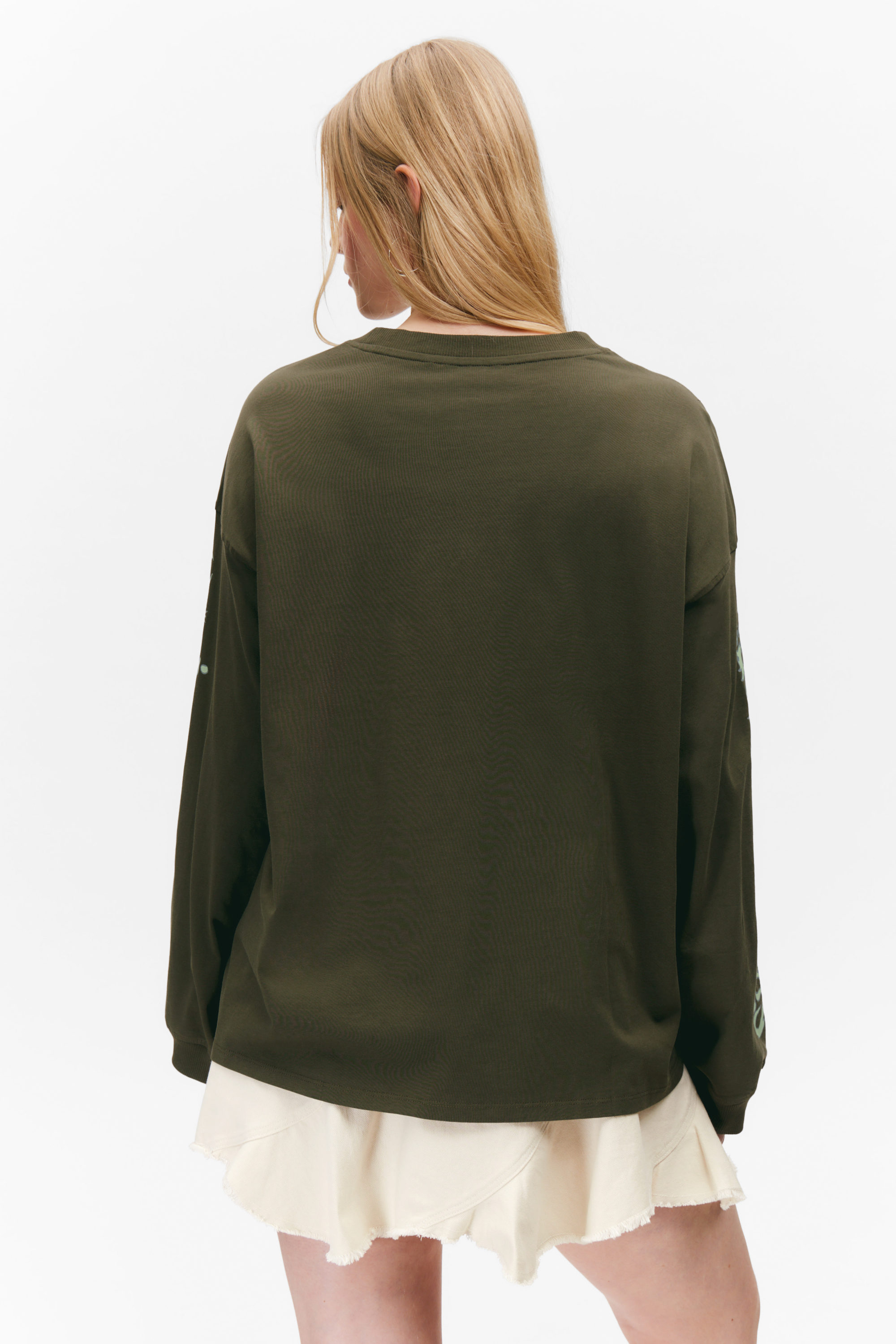 Dunkles Khakigrün - Boundless - Oversized-Longsleeve - 3