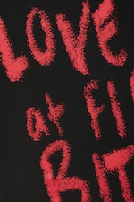 Black - Love At First Bite - Cropped t-shirt - 1
