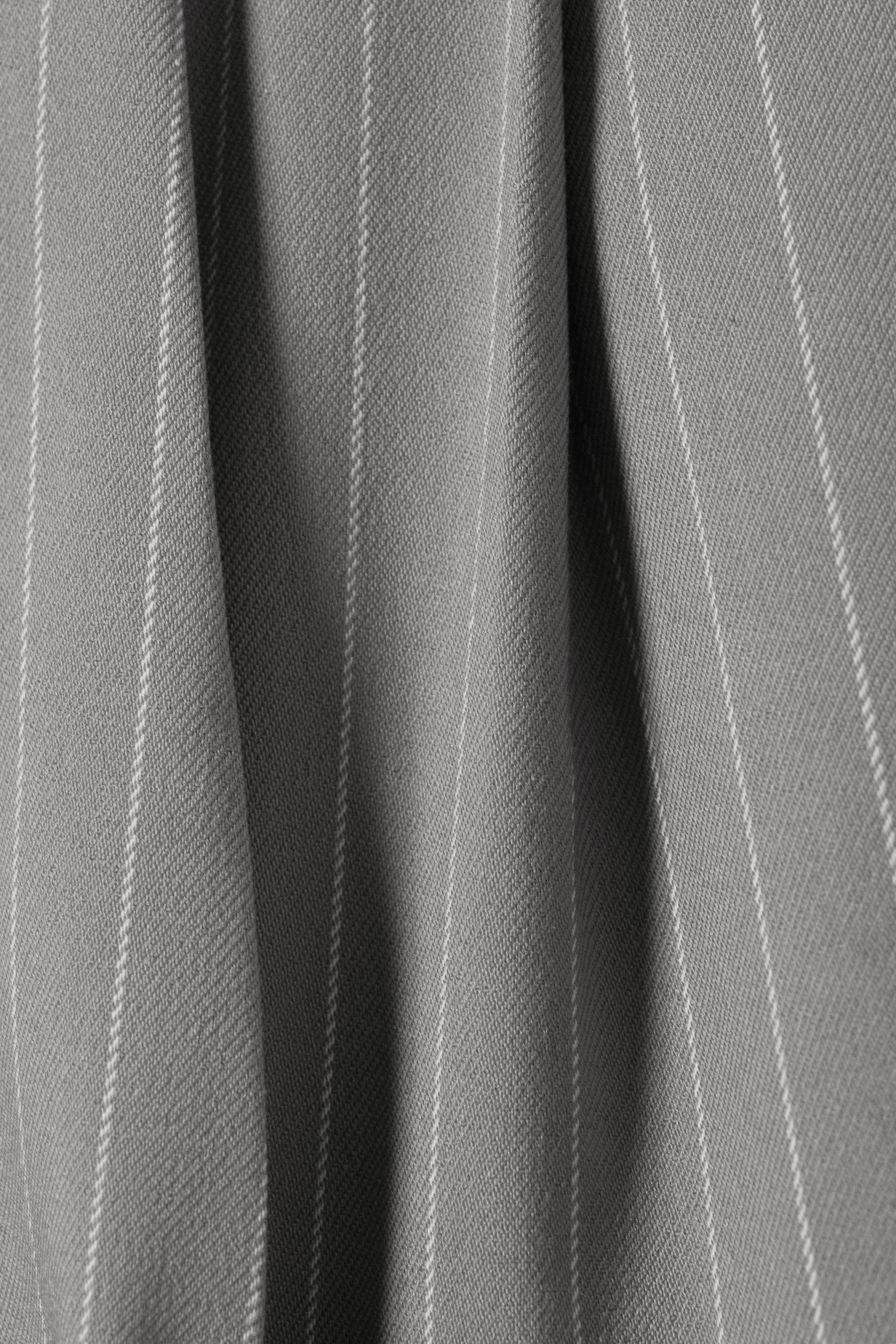 Striped Grey - Wide Leg Trousers - 2
