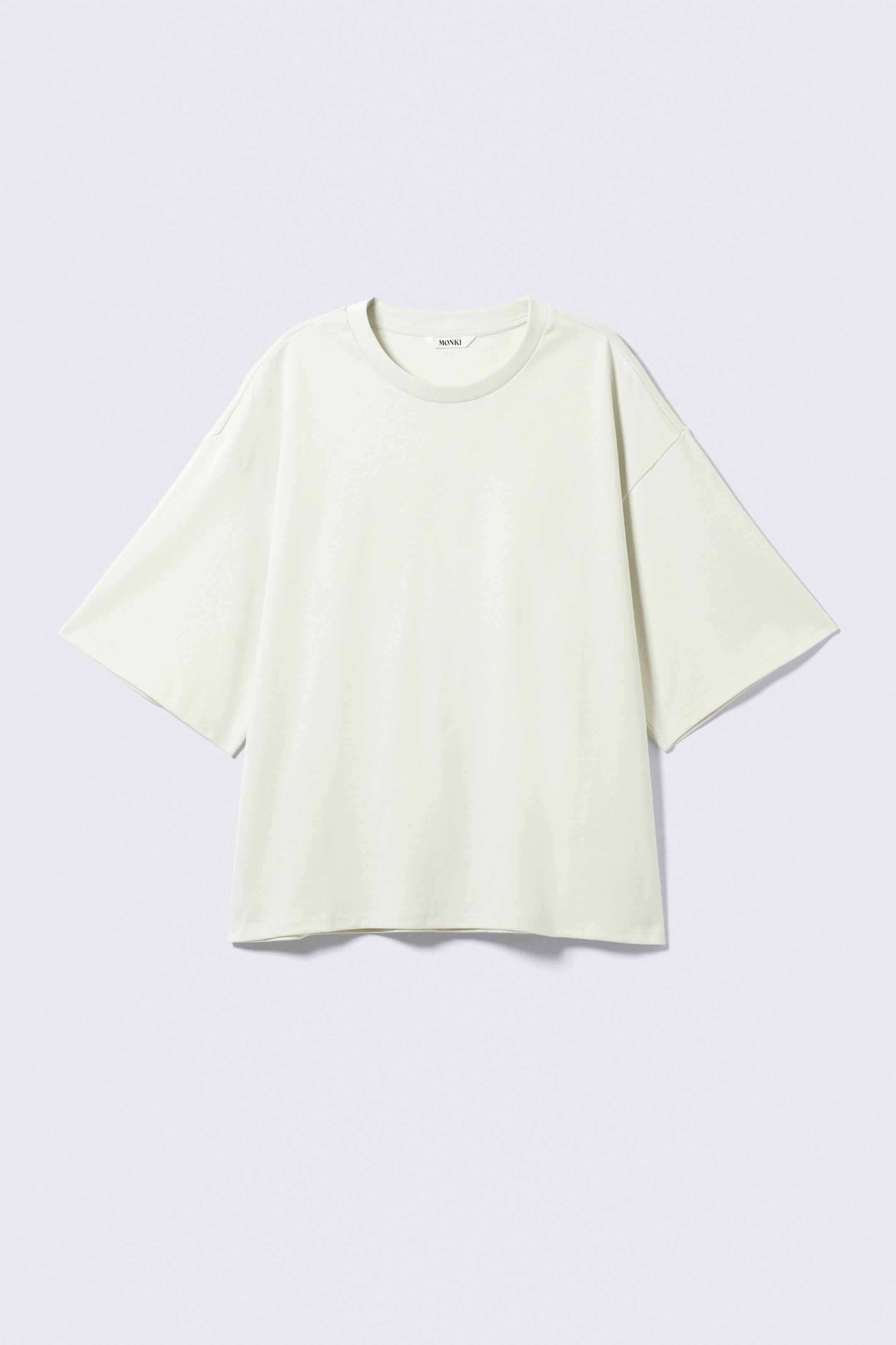 Zobrazit větší obrázek: Heavyweight Boxy Cotton T-Shirt - Light Dusty Green - ŽENY | H&M CZ 4