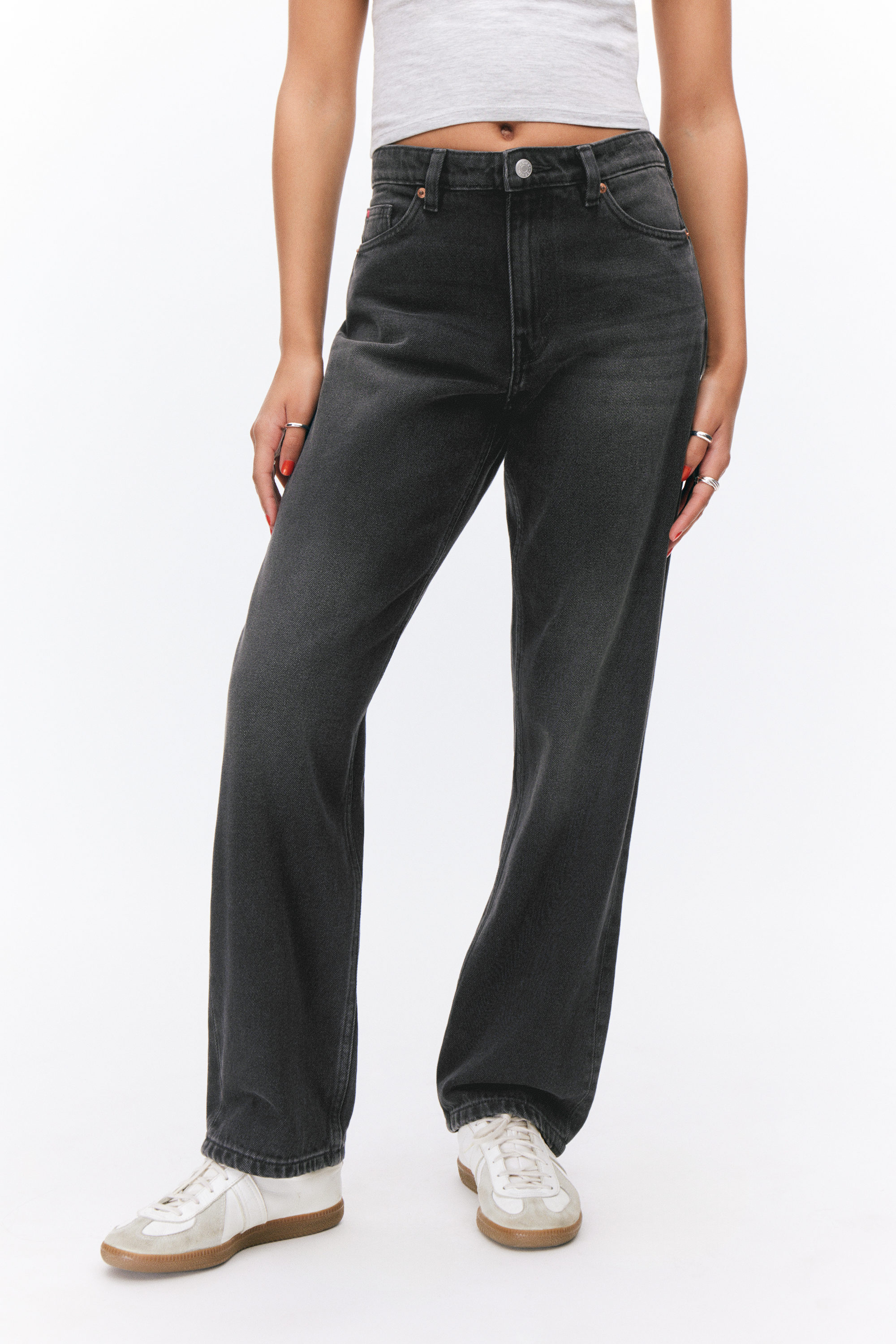 Midnight Black - Schwarz - Jeans "Aimo" mit mittelhohem Bund - 2