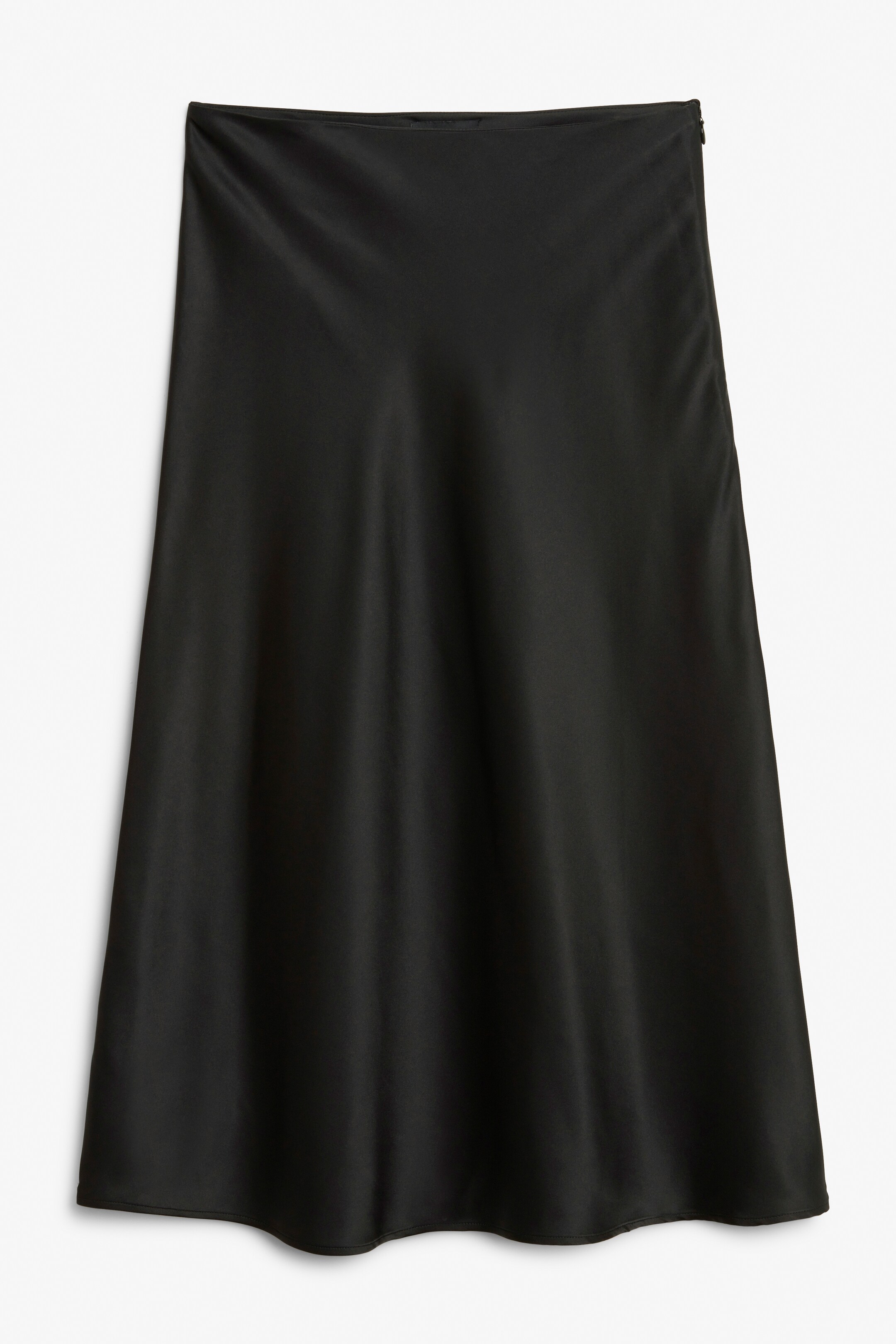 Größeres Bild ansehen: Midirock aus Satin - Schwarz - Ladies | H&M DE 1