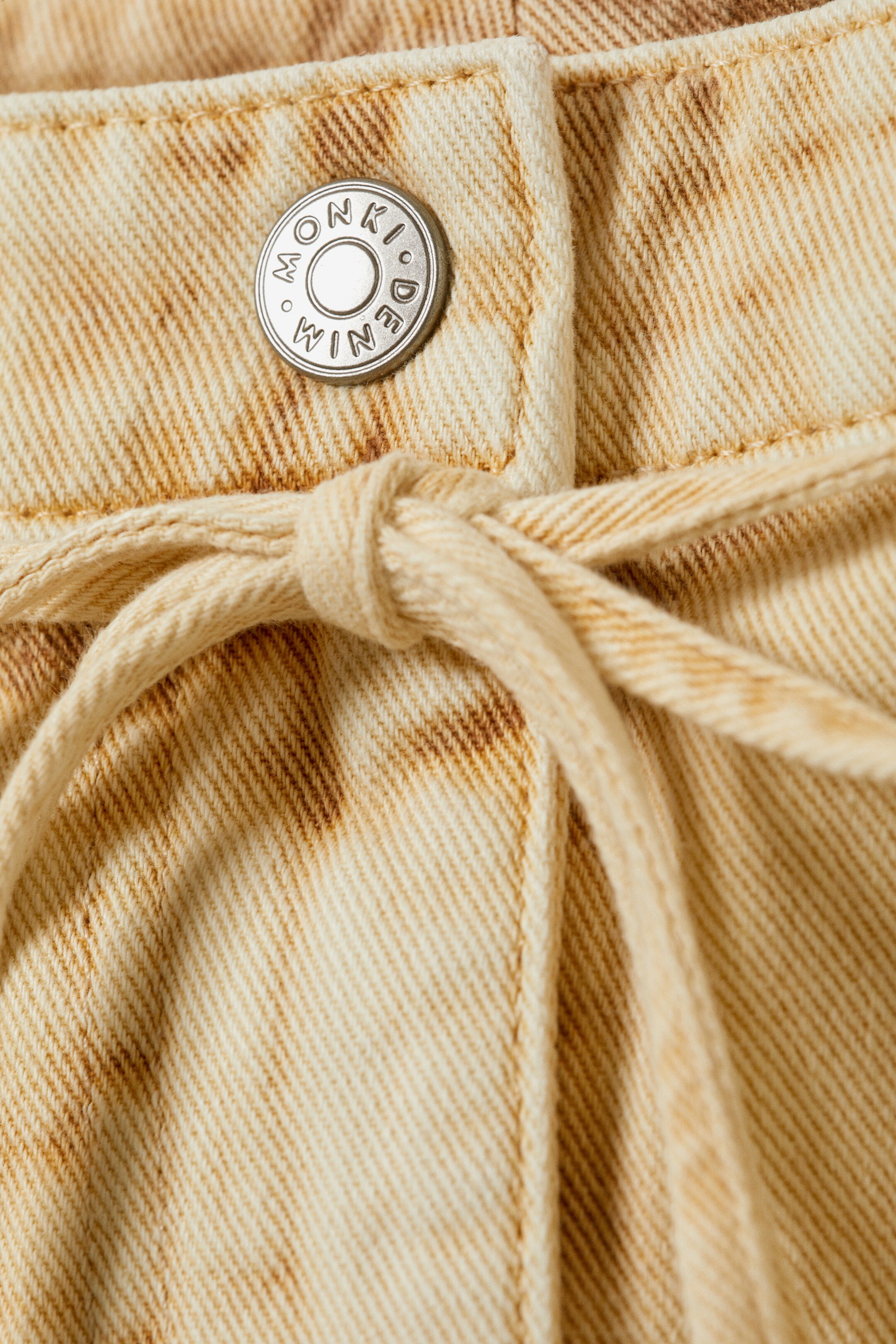 Ingrandisci l'immagine: Low Waisted Denim Mini Skirt - Beige - DONNA | H&M CH 5