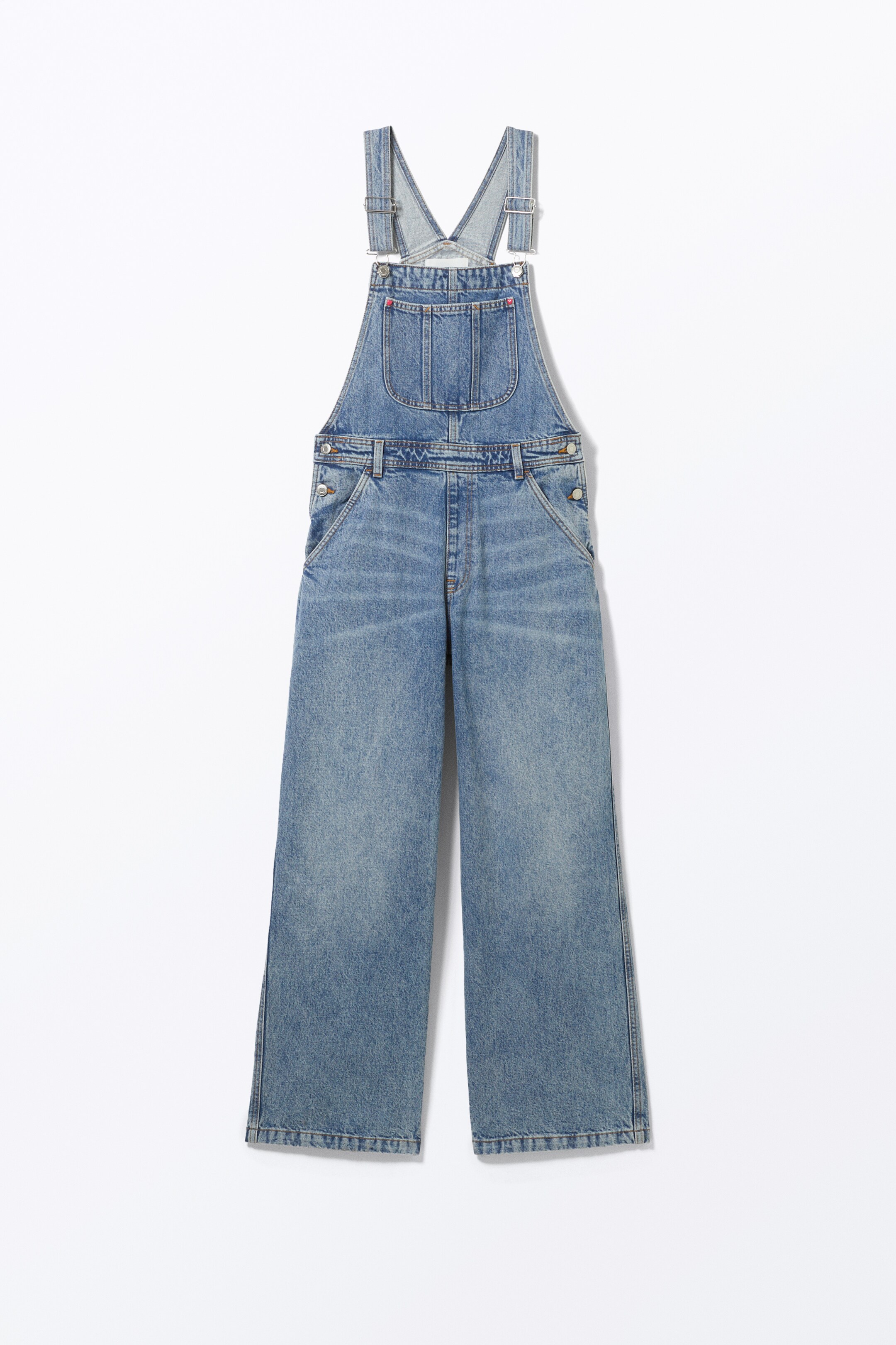 Zobrazit větší obrázek: Classic Cotton Denim Dungarees - Fresh Blue - Medium Blue - ŽENY | H&M CZ 9