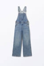 Fresh Blue - Mittelblau - Klassische Denim-Latzhose aus Baumwolle - 4