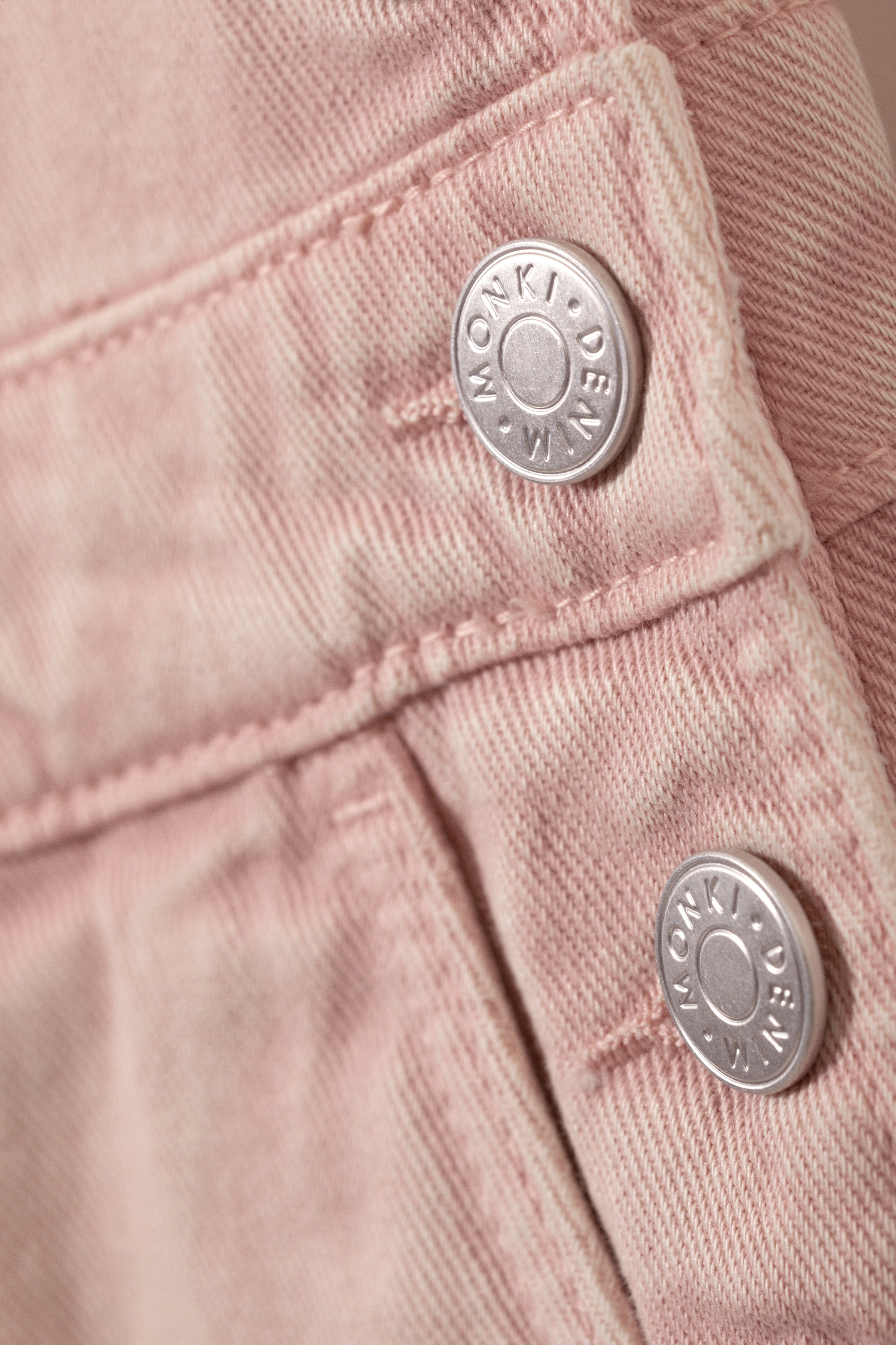 View larger image: Washed Mini Dungaree Dress - Washed Dusty Pink - Ladies | H&M GB 2