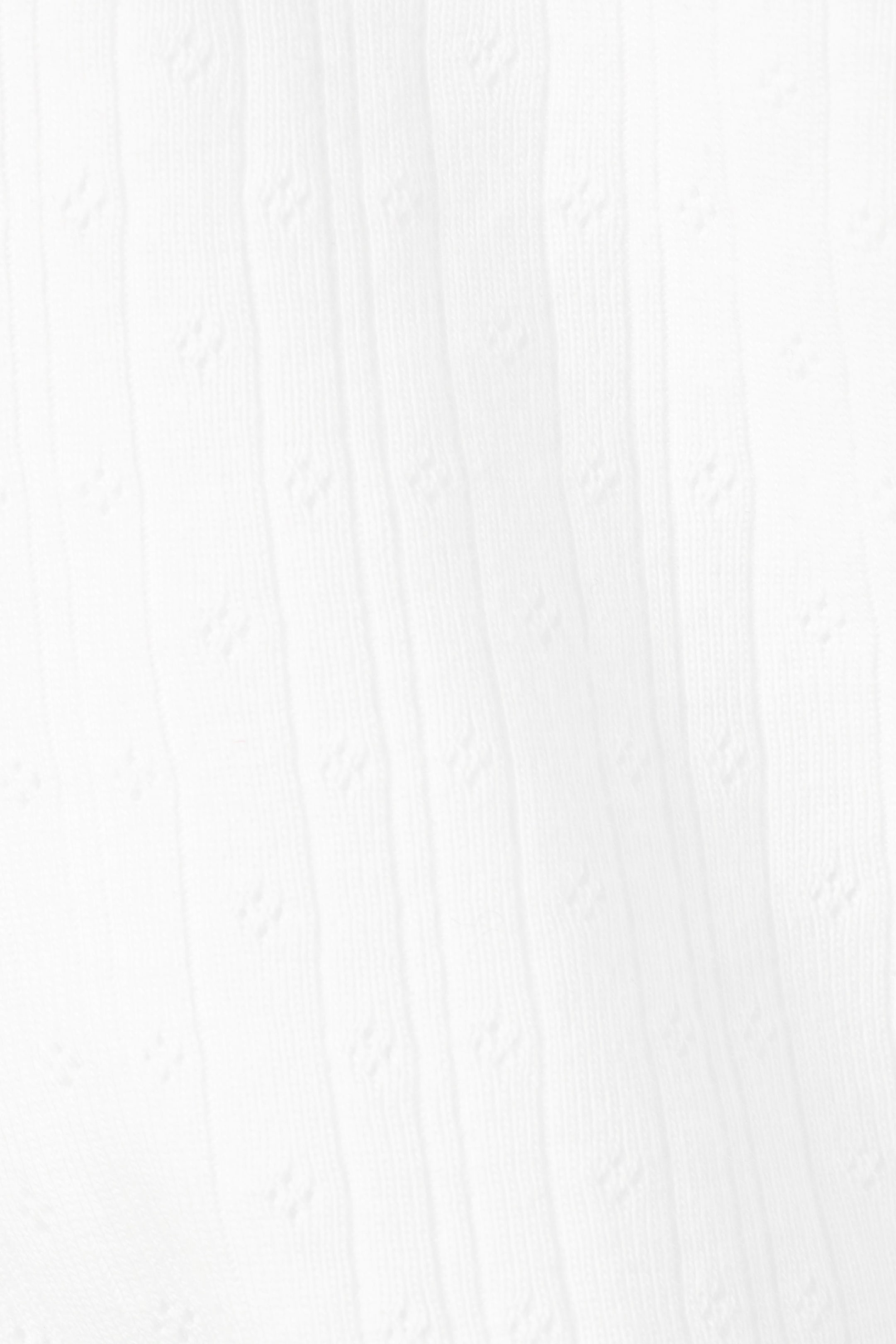 White - Soft Pointelle Pyjama Shorts - 2