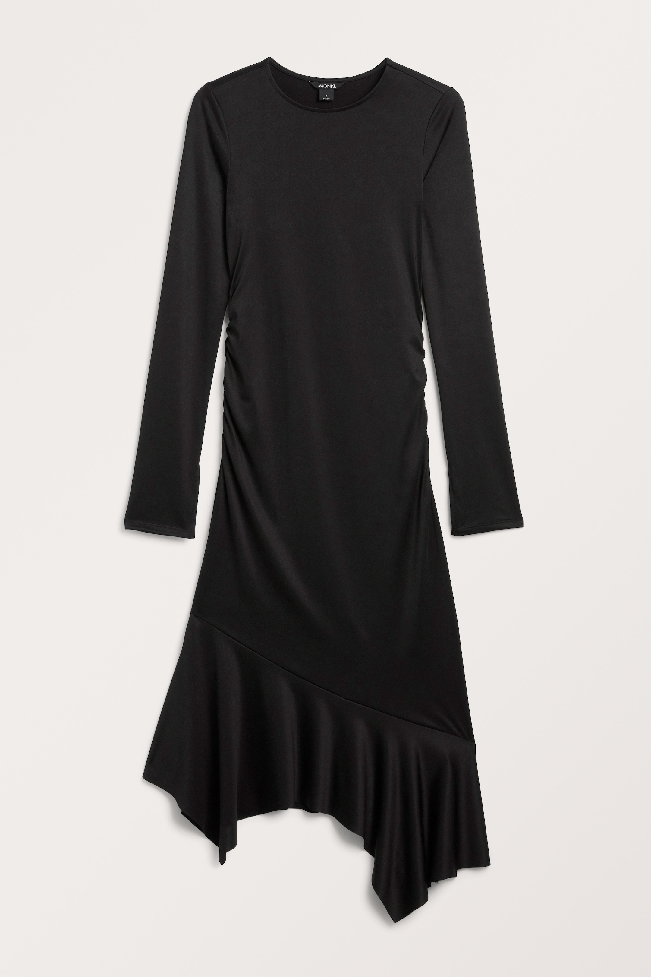 Größeres Bild ansehen: Asymmetrisches Kleid mit langen Ärmeln - Schwarz - Ladies | H&M DE 1