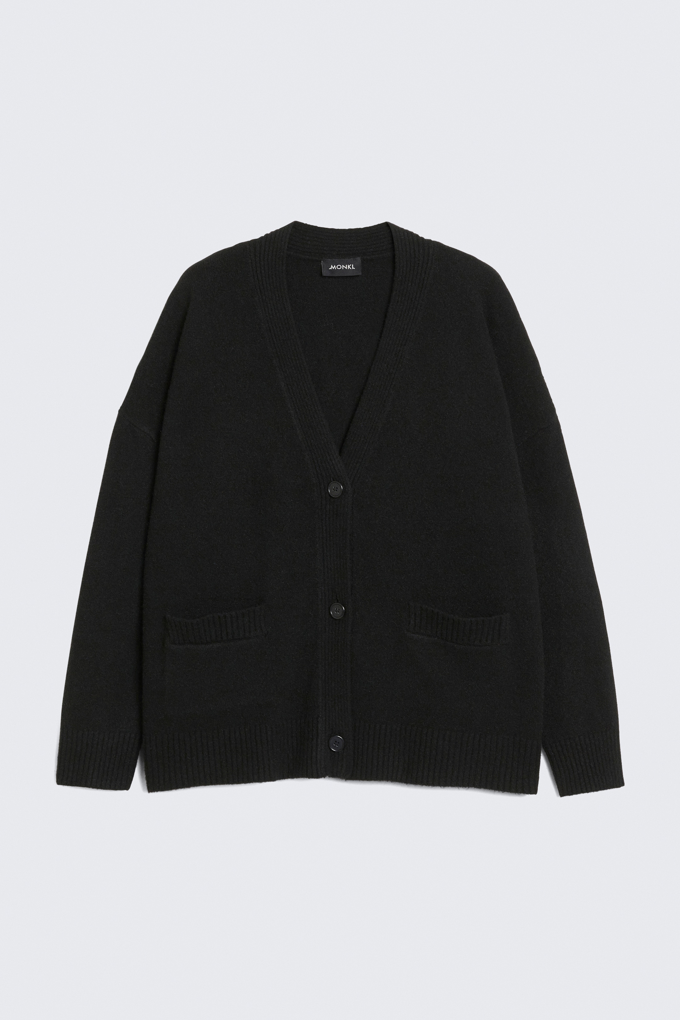 View larger image: Relaxed knitted cardigan - Black - Ladies | H&M GB 4