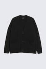 Black - Relaxed knitted cardigan - 3