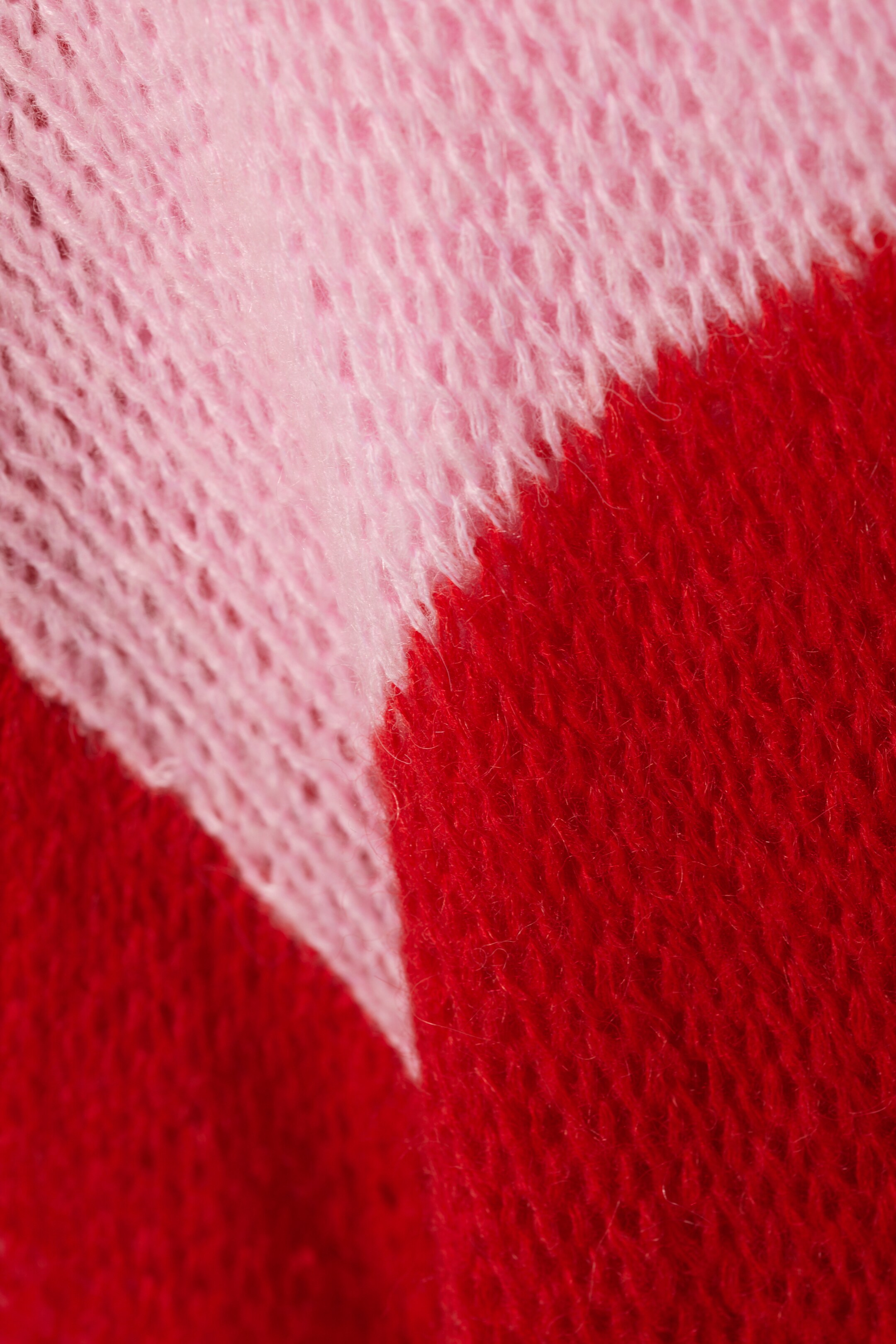 View larger image: Oversized Sheer Knitted Sweater - Red & Pink Stripe - Ladies | H&M GB 2