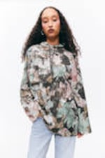 Verhalten wild - Oversized Hoodie-Minikleid - 0