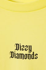 Light Yellow - Dizzy Diamonds - Boxy Fit Printed T-Shirt - 5