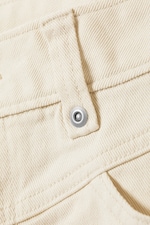 Dusty White - Ultra Low Rise Capri Trousers - 5