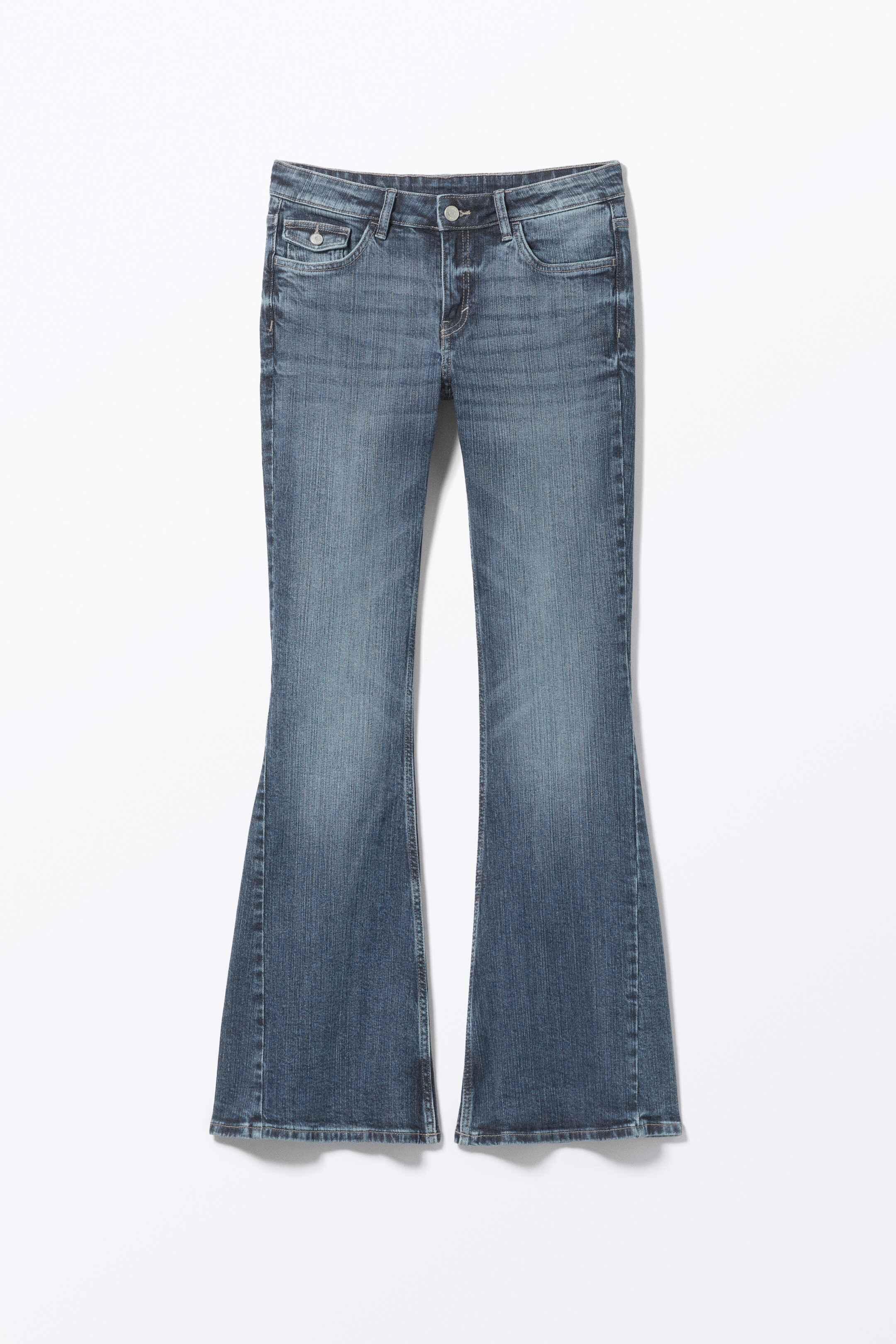 Agrandir l'image: Jean Cheri taille basse évasé - Bleu coucher de soleil - FEMME | H&M BE 1