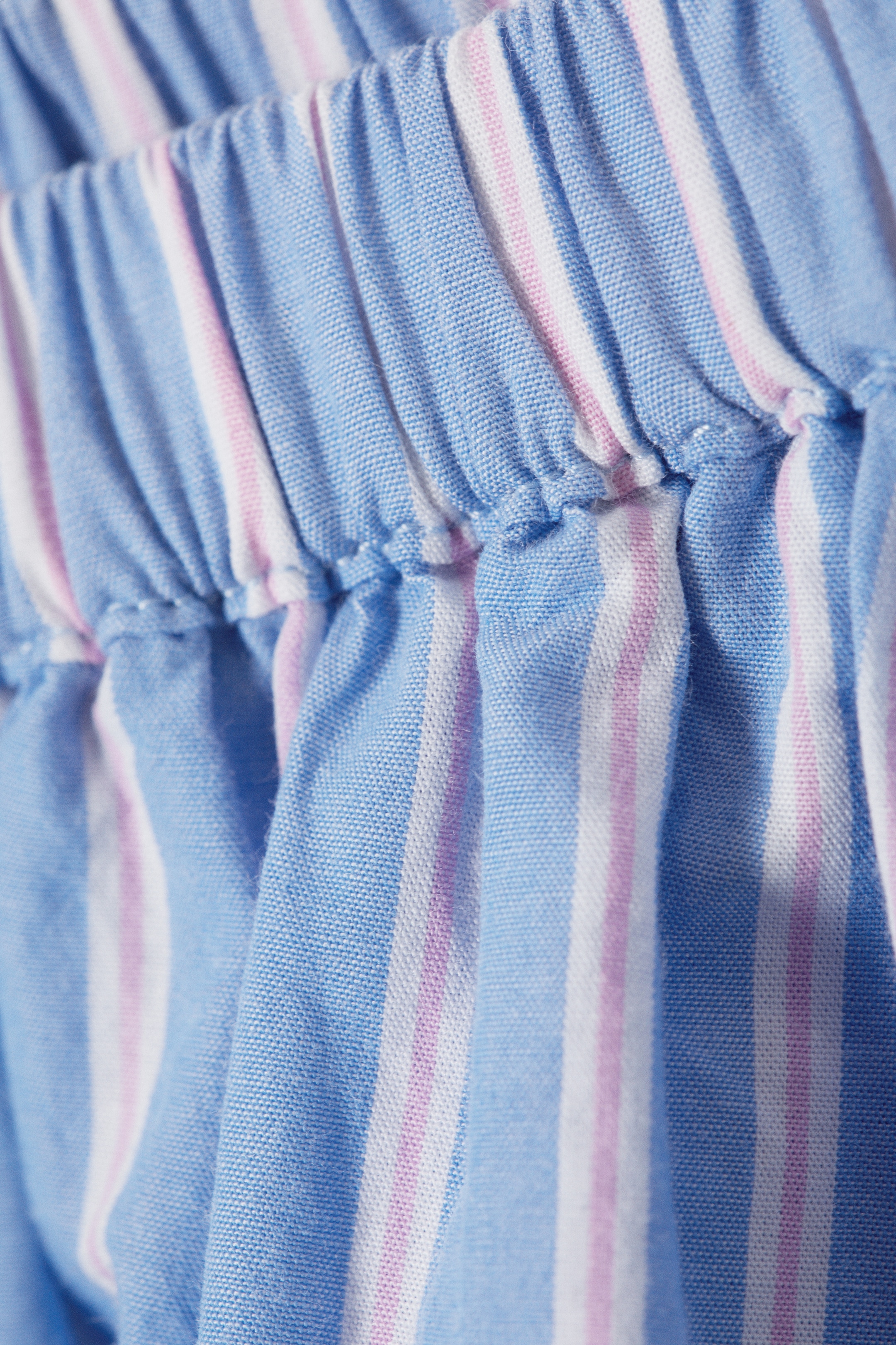 Ver imagem maior: Minissaia balão de algodão - Azul às riscas - SENHORA | H&M PT 7