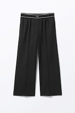 Noir - Pantalon de tailleur ample et élastique - 0