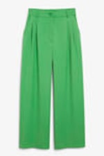 Knallgrün - Hose mit weitem Bein - 0