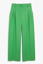 Knallgrün - Hose mit weitem Bein - 0