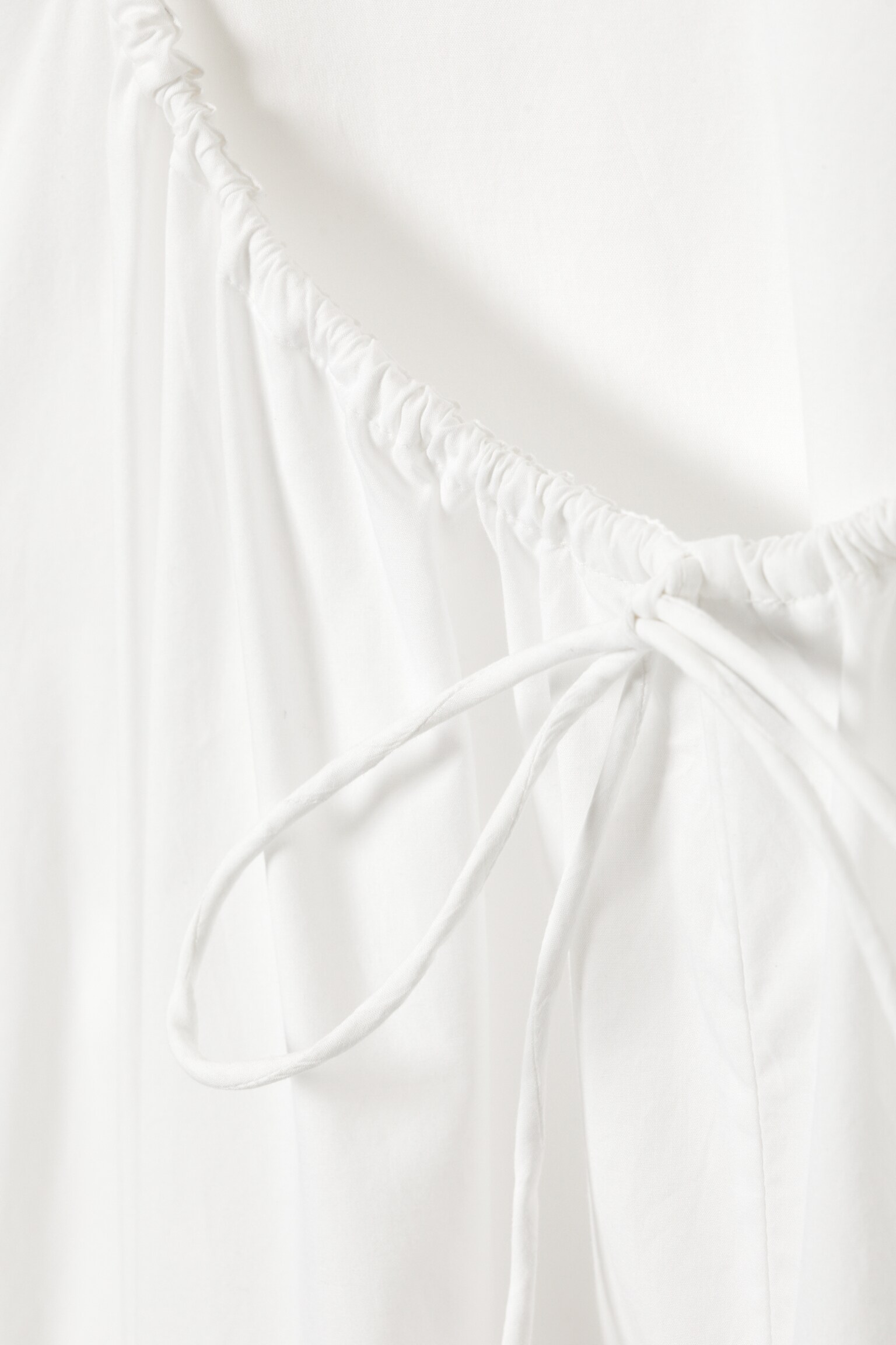 Tiered Cotton Poplin Maxi Dress - White - 4