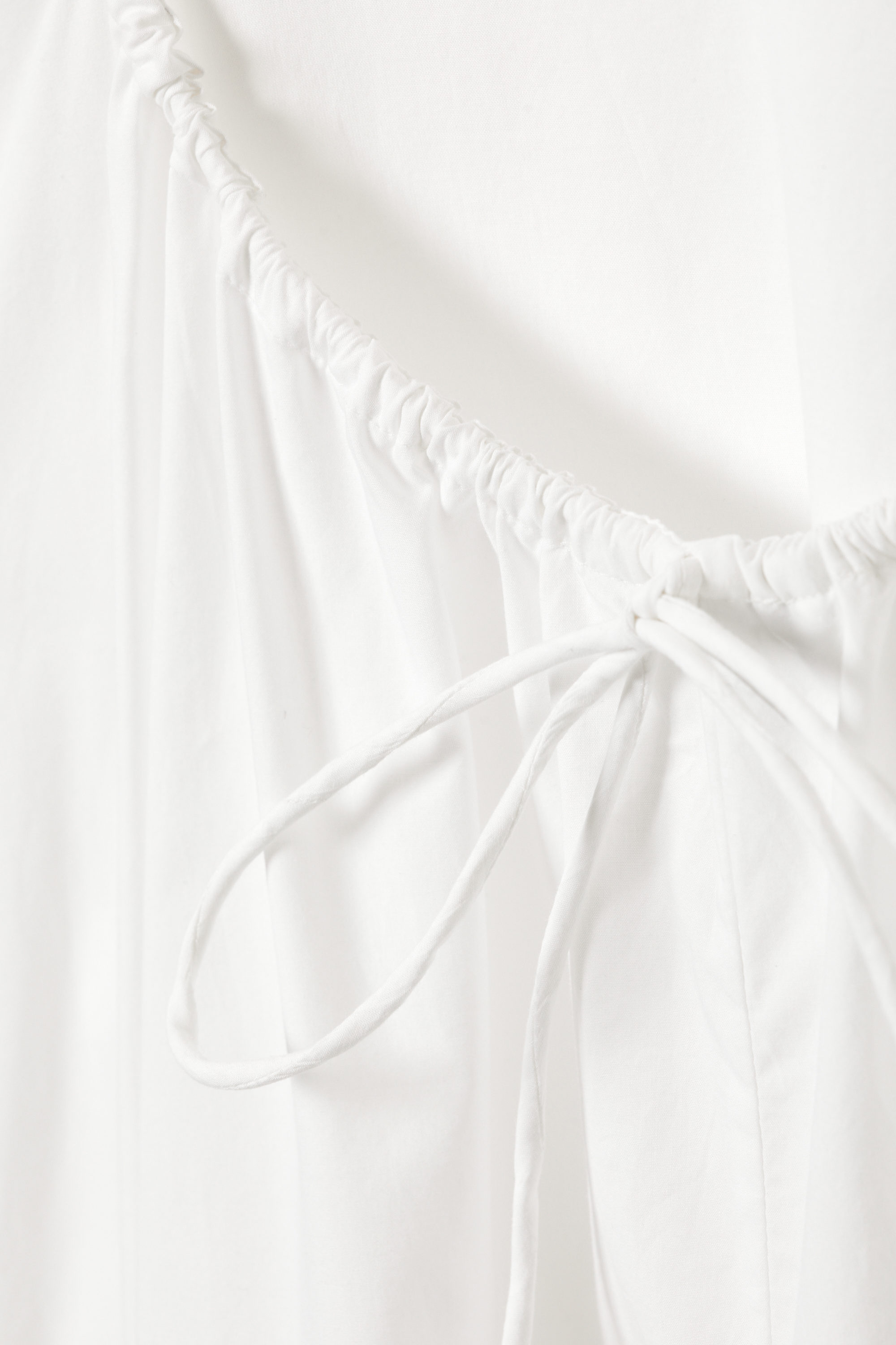 White - Tiered Cotton Poplin Maxi Dress - 6