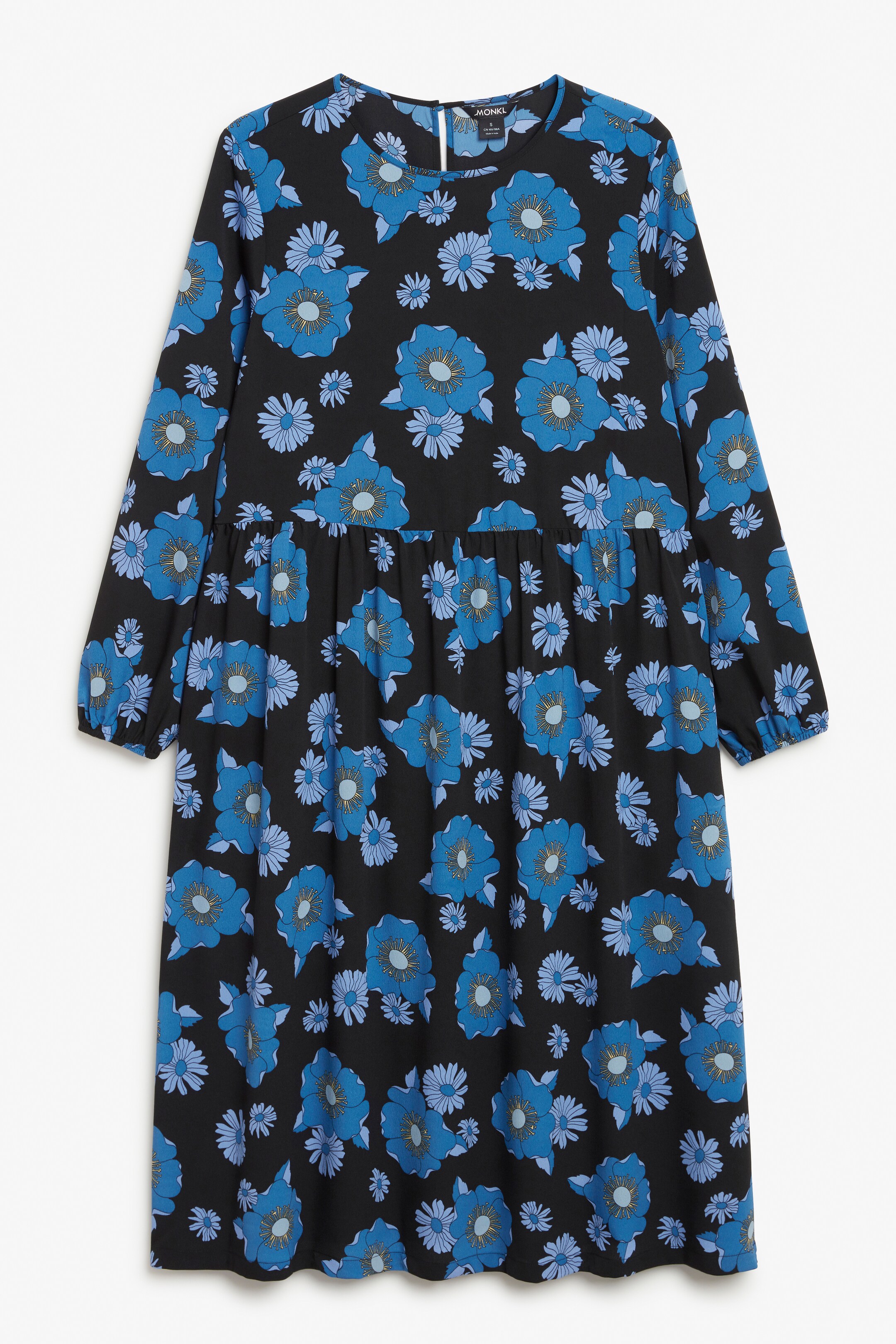 View larger image: Long sleeved flowy dress - Blue dusty light - Ladies | H&M GB 1