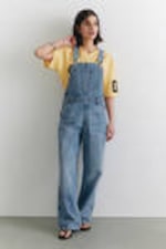 Fresh Blue - Mittelblau - Klassische Denim-Latzhose aus Baumwolle - 0