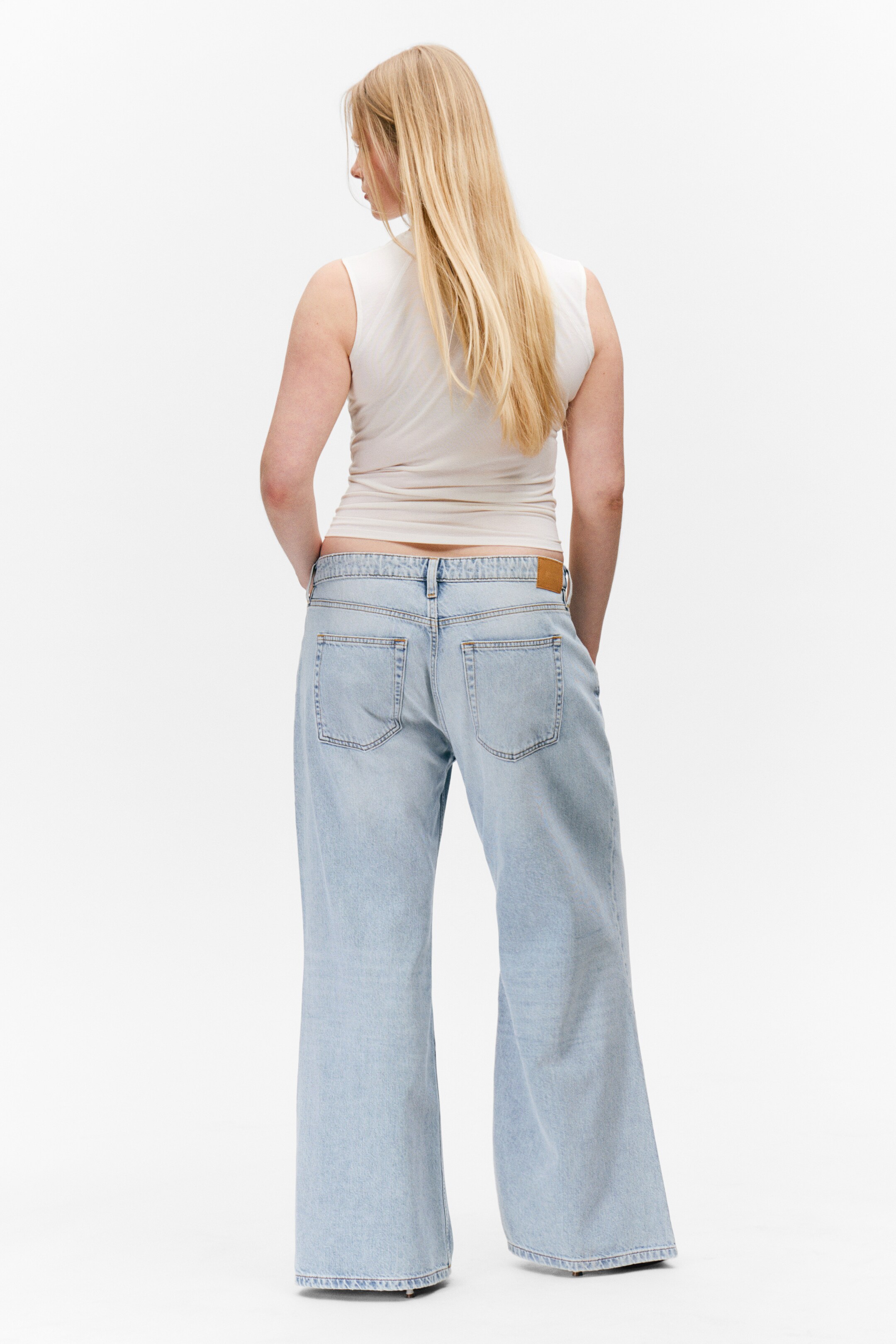 Agrandir l'image: Jean Kiri taille basse ample évasé - Bleu vénitien - FEMME | H&M BE 4