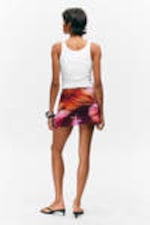 Orange/Rot - Calypso-Blüte - Mini-Skort zum Hineinschlüpfen - 3