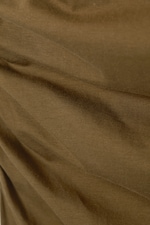 Braun - Minikleid aus gerafftem Jersey - 4