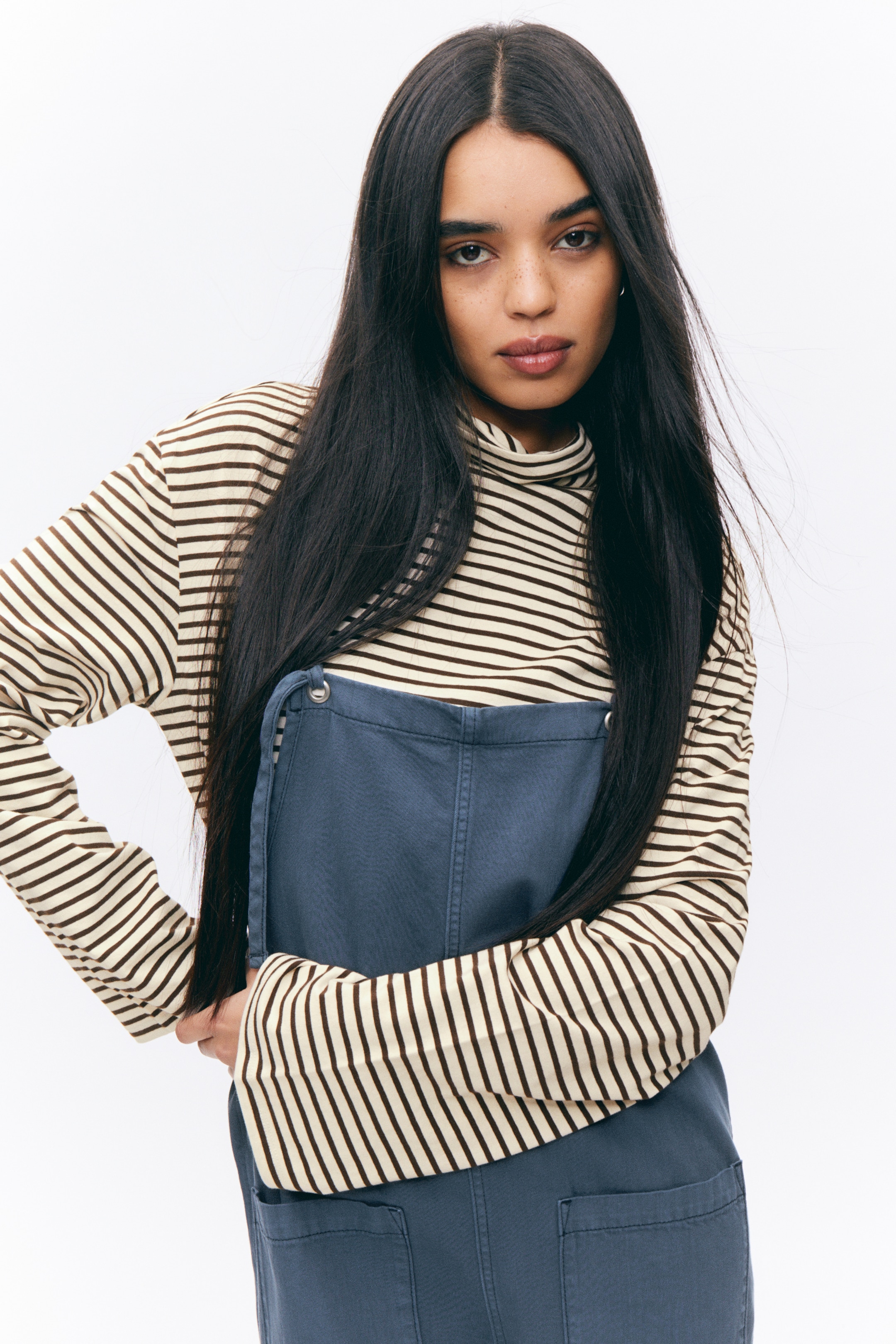 View larger image: Loose Fit Denim Dungarees - Blue - Ladies | H&M GB 2