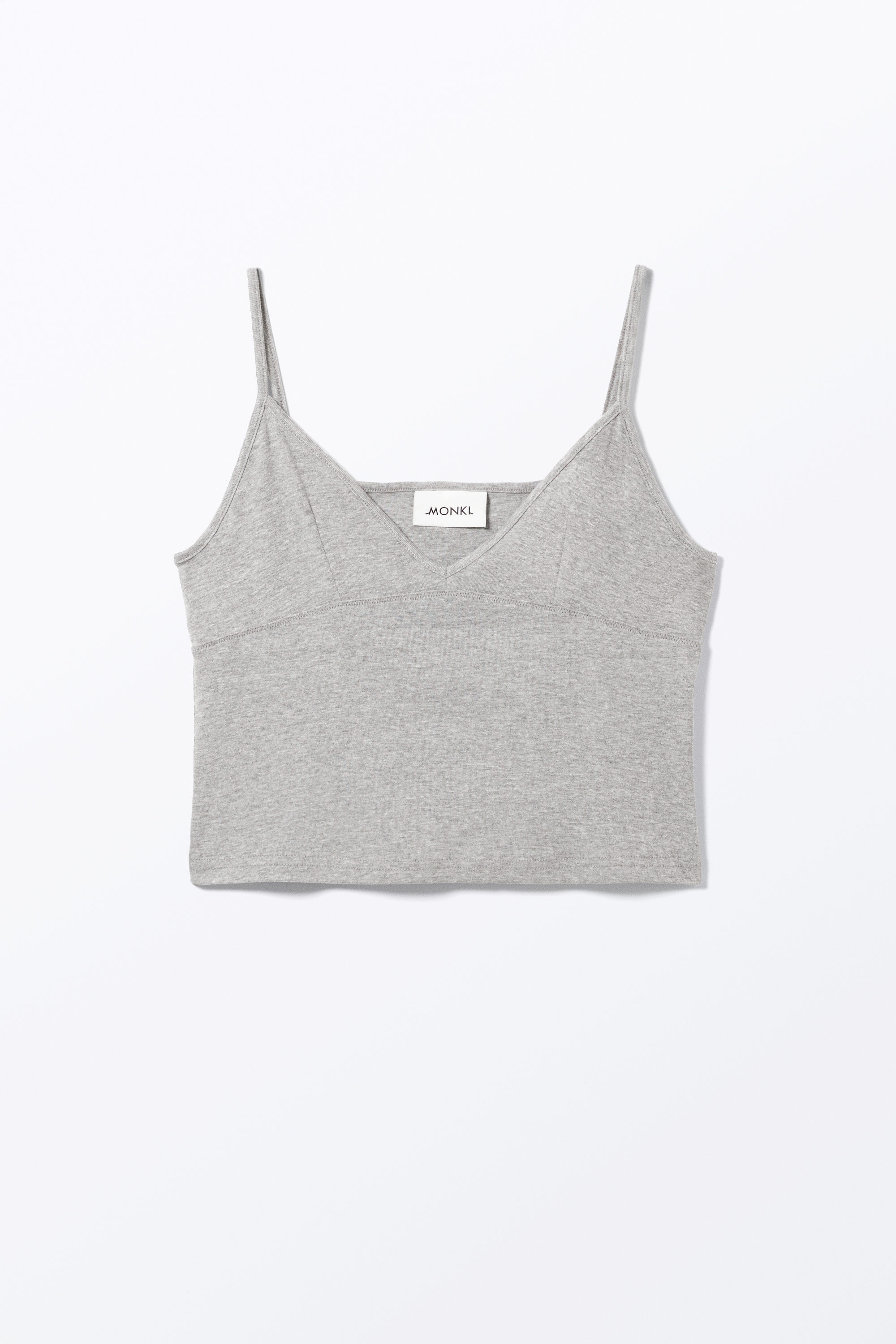 Grey Melange - Soft Strap Top - 3