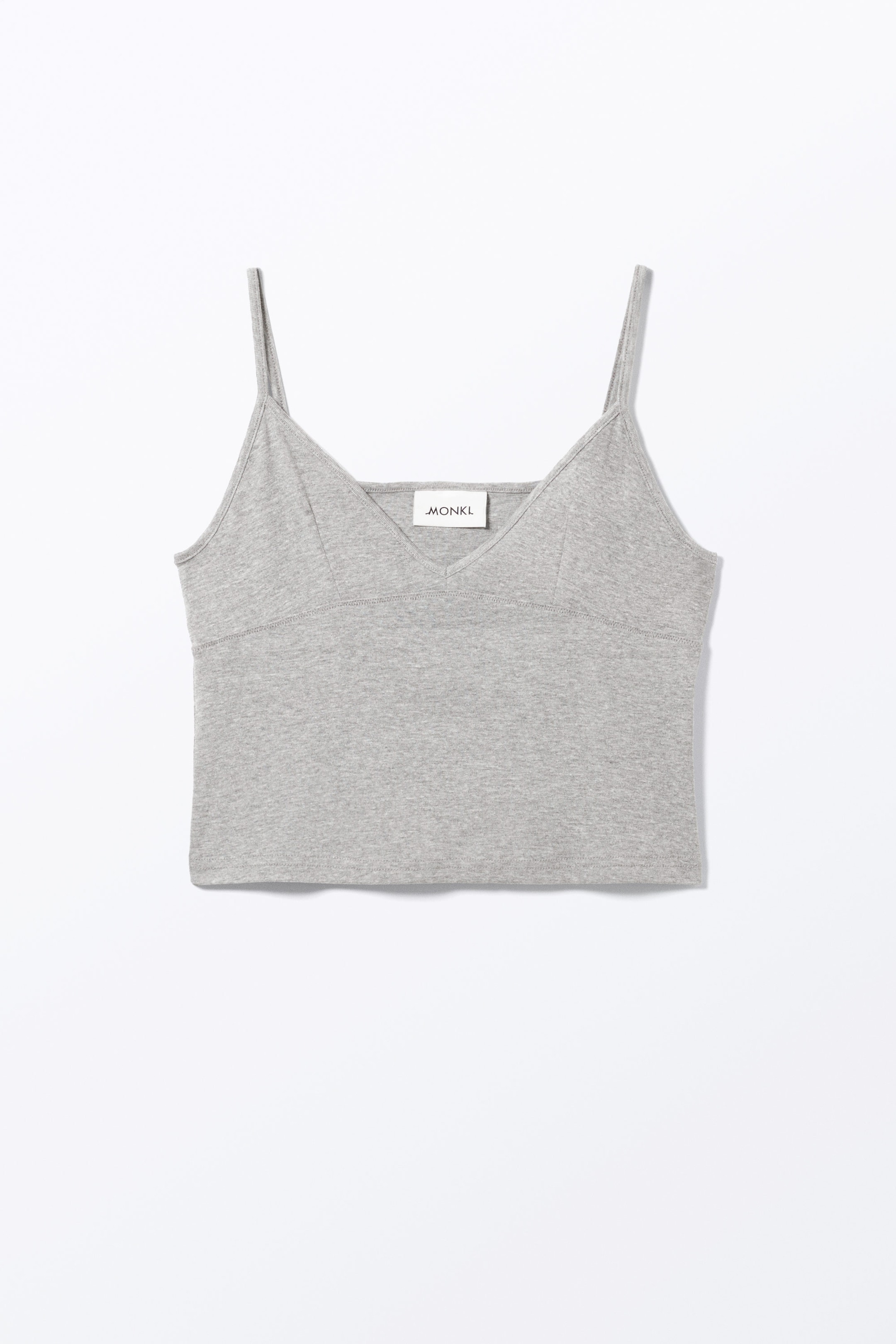 Grey Melange - Soft Strap Top - 0