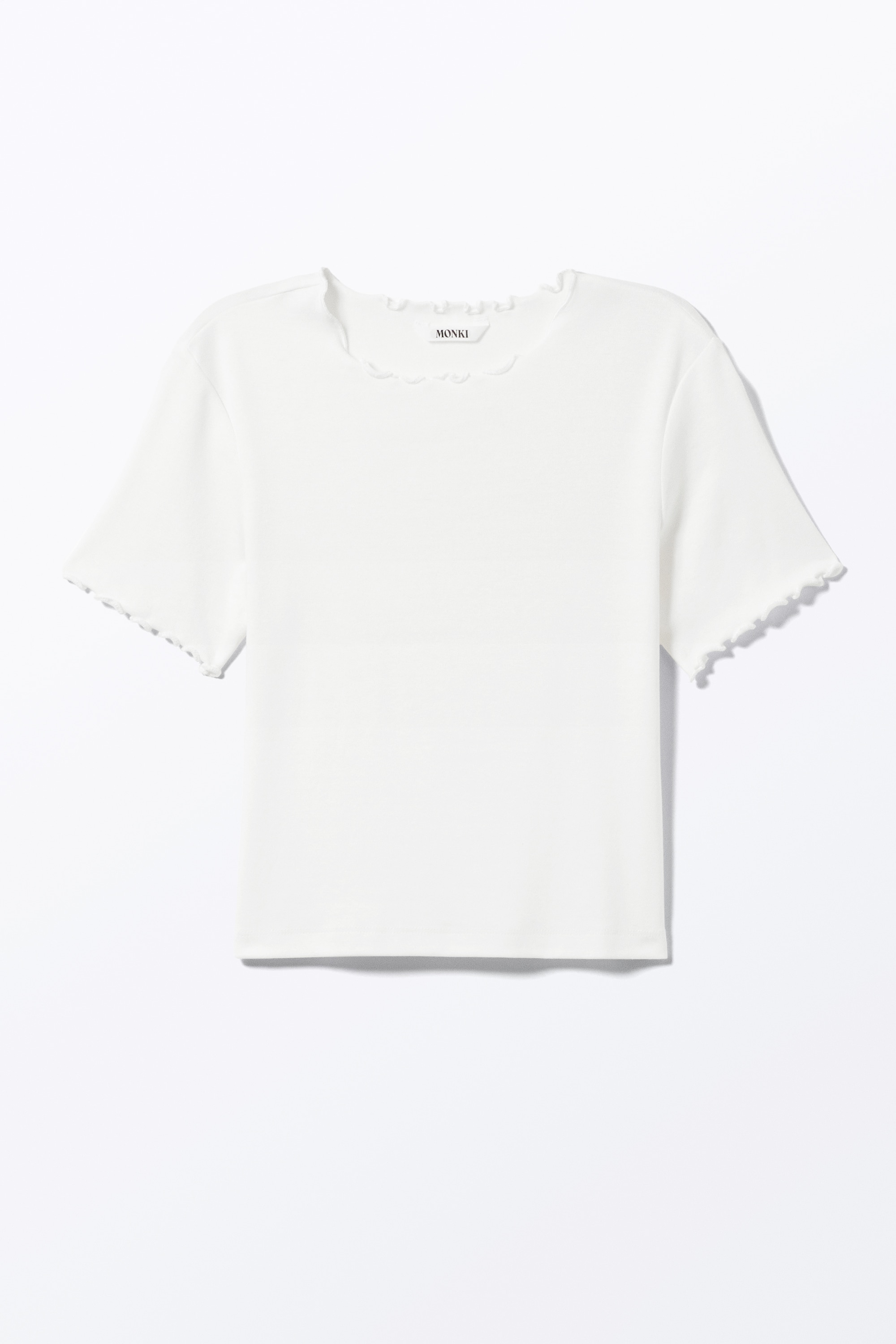 Miękki T-shirt piżamowy - Biały