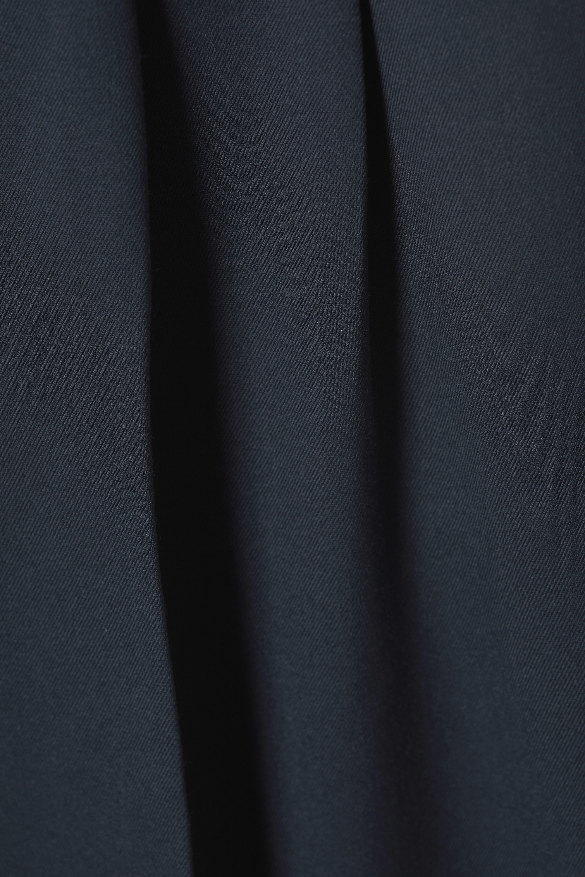 Navy Blue - Wide Leg Trousers - 1