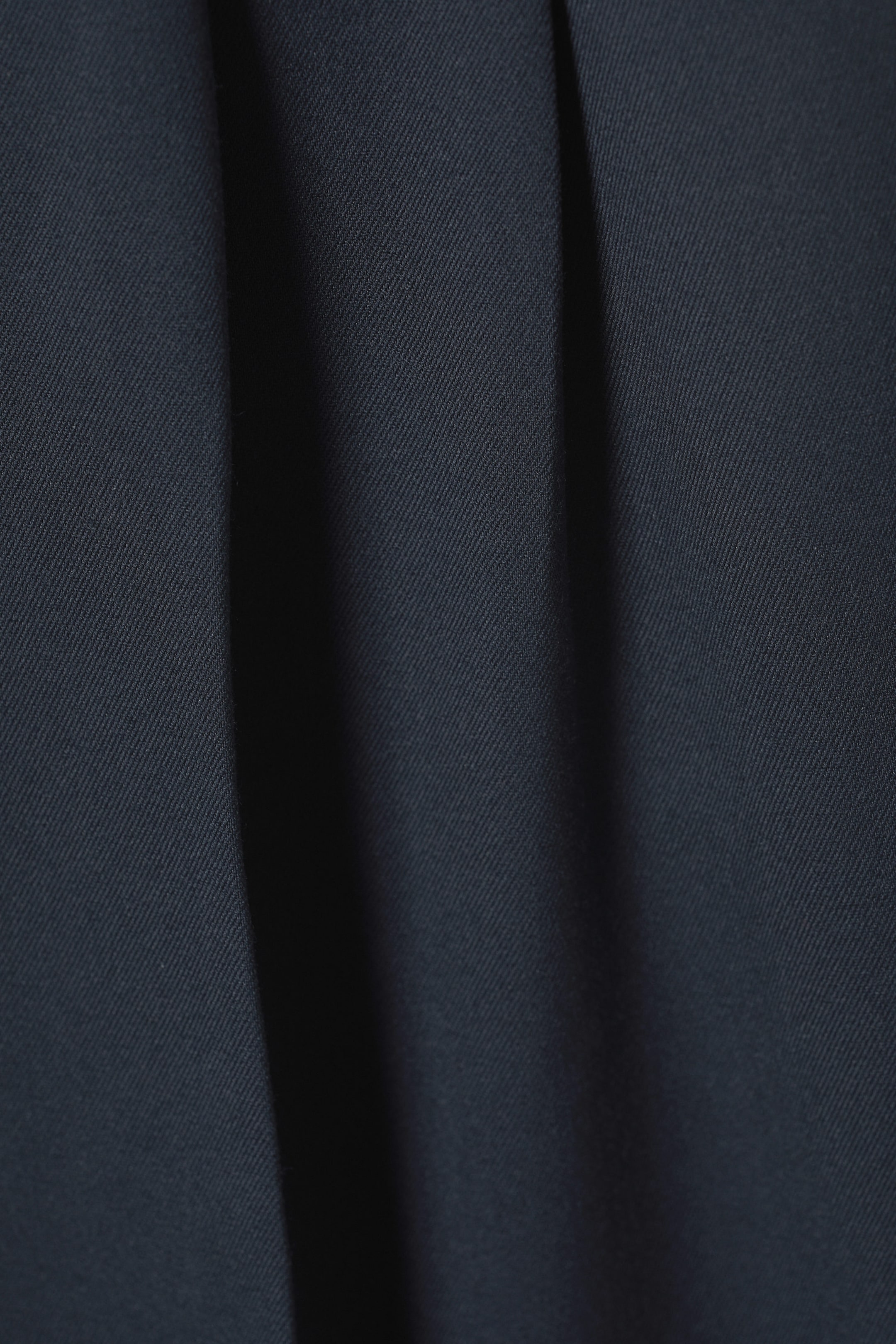 Navy Blue - Wide Leg Trousers - 1