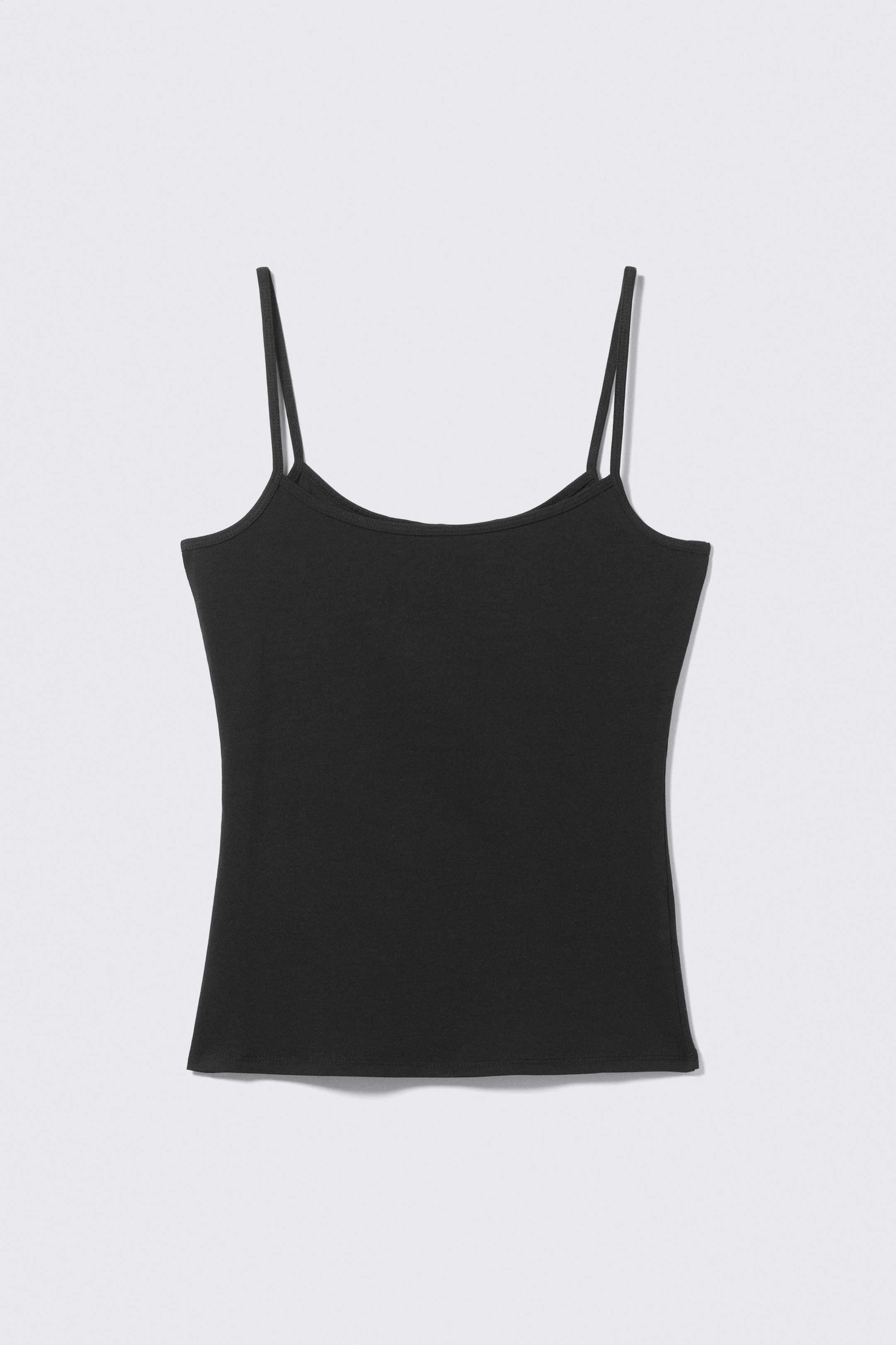 Noir - Débardeur Slim à lanières - 3