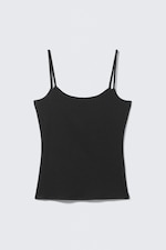 Noir - Débardeur Slim à lanières - 3