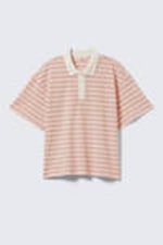 Rosa gestreift - Gestreiftes Polo-Shirt in Relaxed Fit - 3