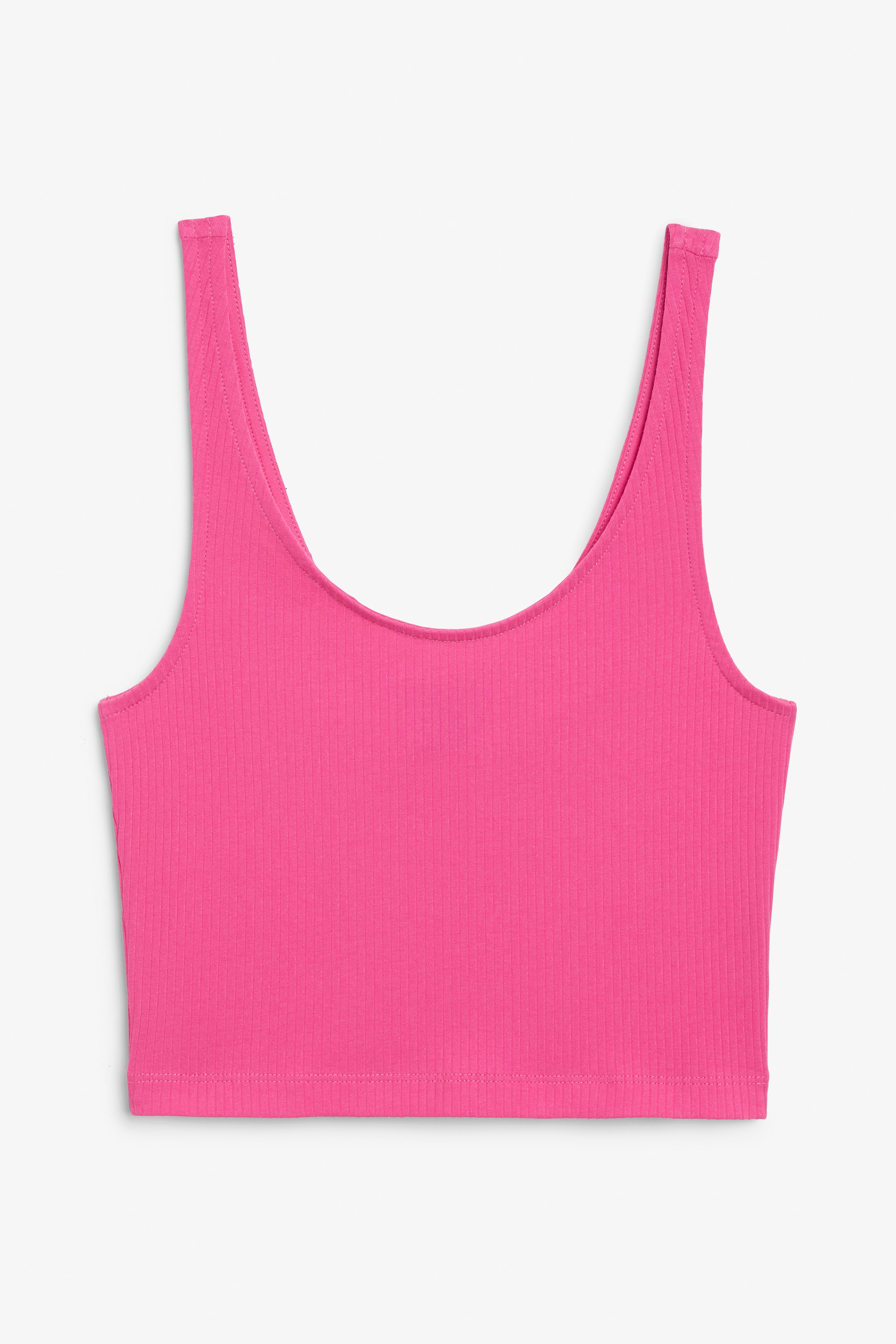 View larger image: Ribbed crop top - Hot pink - Ladies | H&M GB 1