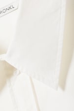 White - Long-Sleeved Oversized Poplin Shirt - 4