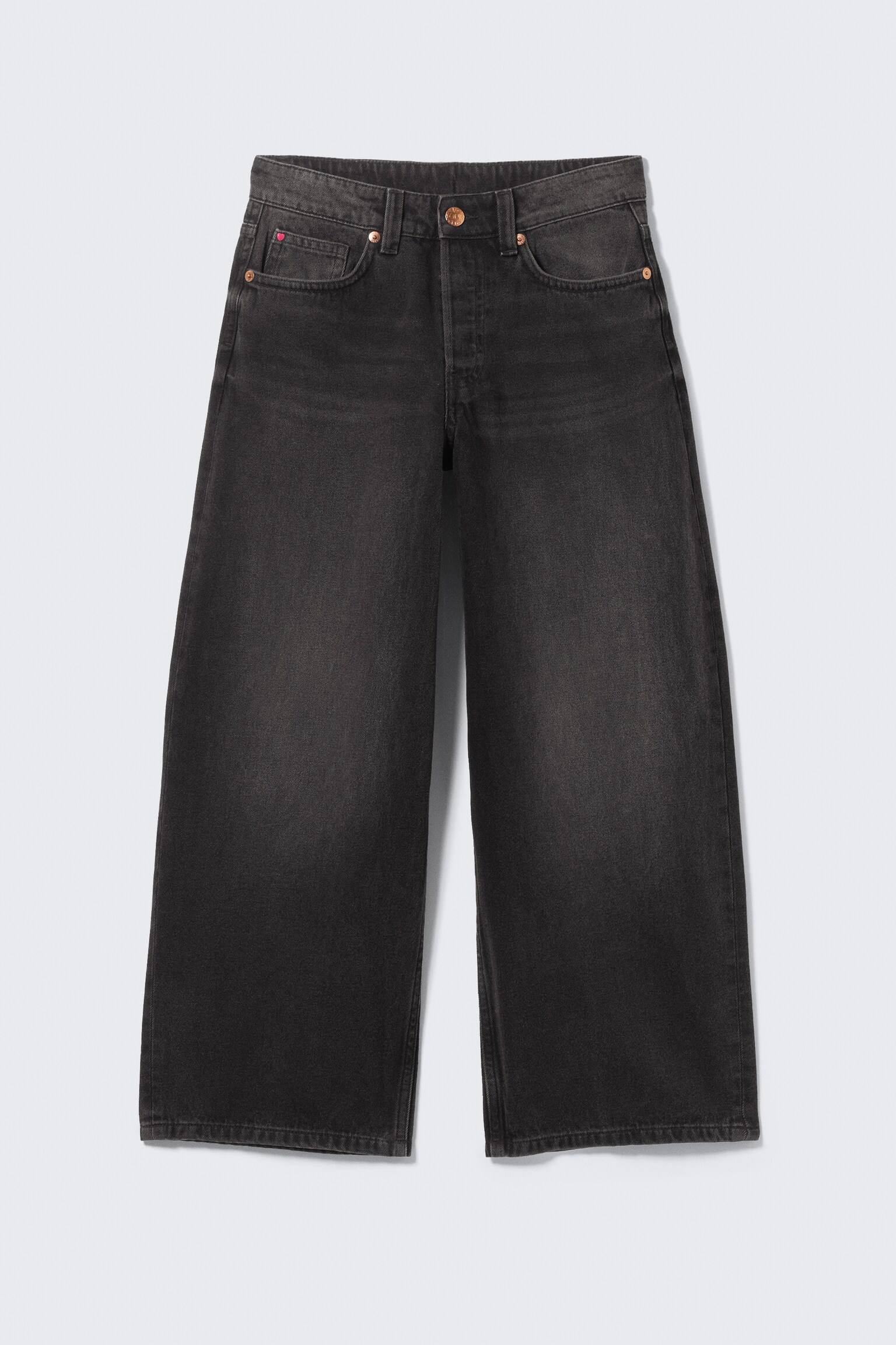 Dżinsy Peggy Low Waist Loose Baggy Leg - Washed Black - 2