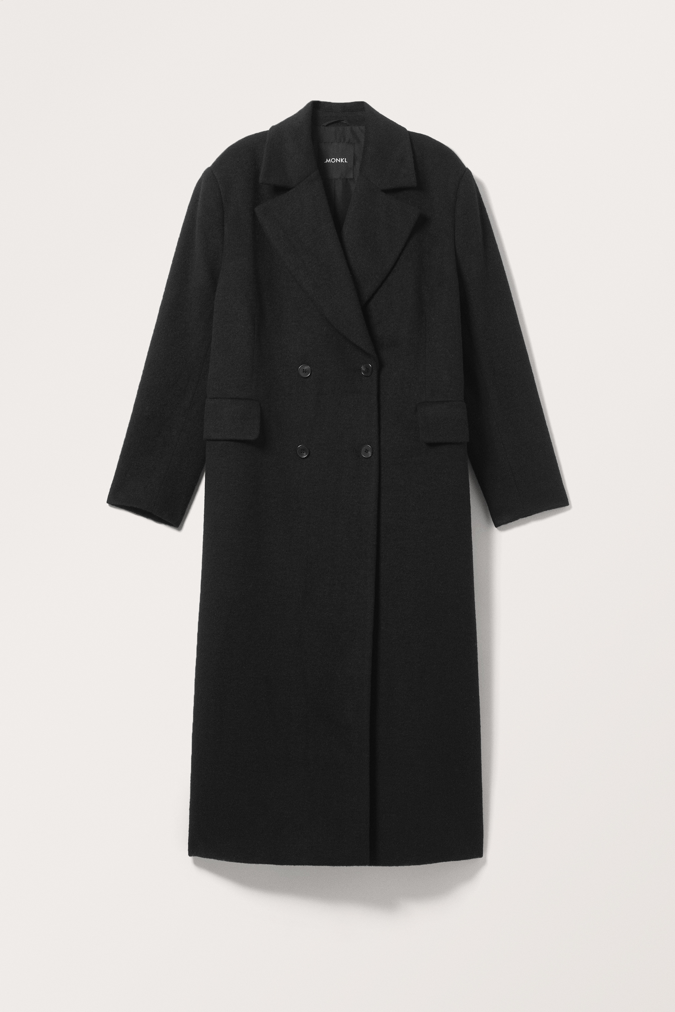 View larger image: Long Oversized Double-Breasted Coat - Black - Ladies | H&M GB 1