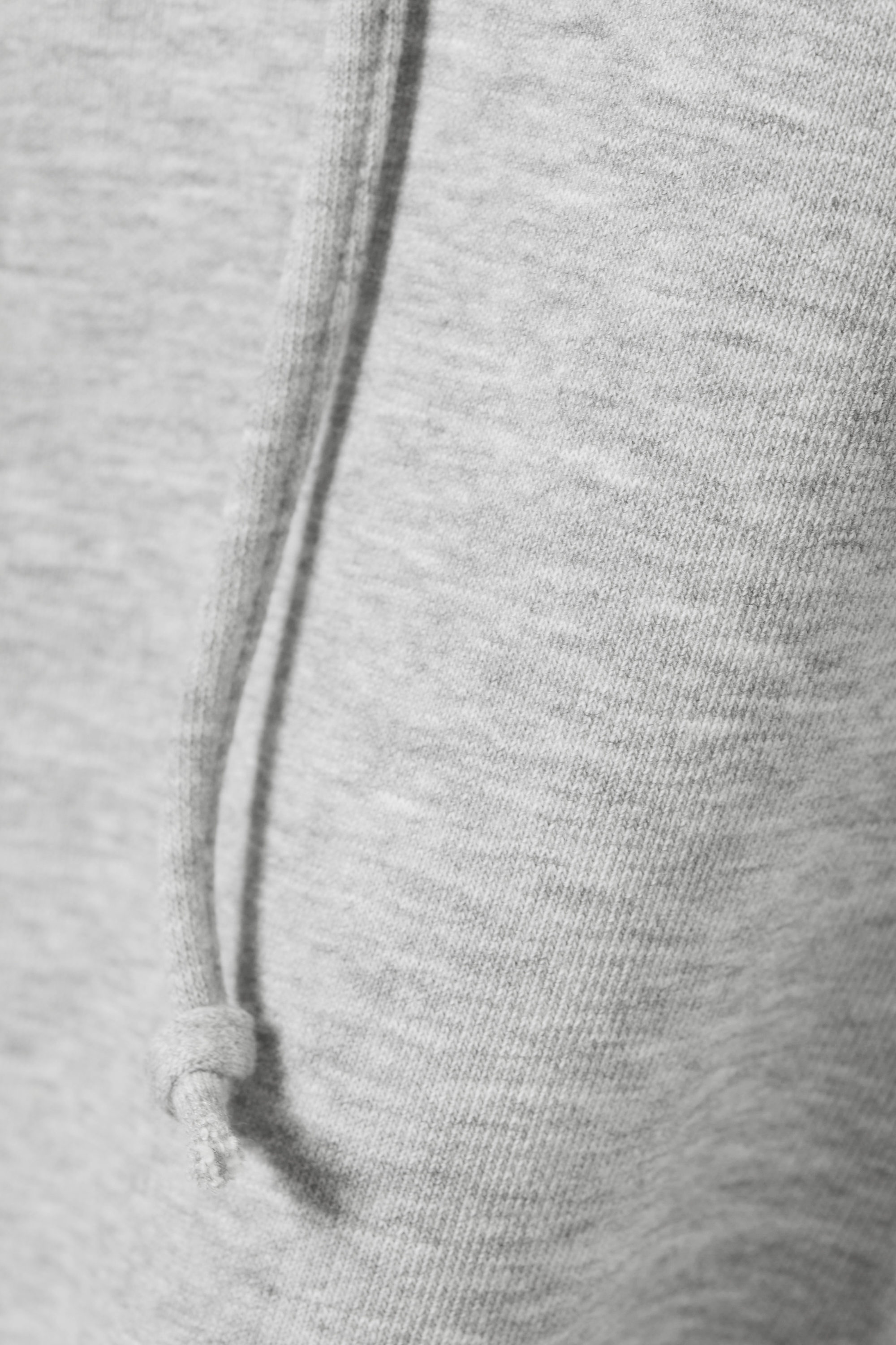 Grau meliert - Cropped Pyjama-Hoodie aus Frottee - 4