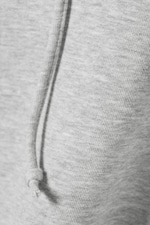 Grey Melange - Cropped Terry Pyjama Hoodie - 1