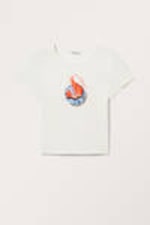 Räkor På En Tallrik - Croppad T-shirt - 0