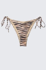 Rayures de tigre - Bas de bikini imprimé à lanières - 3