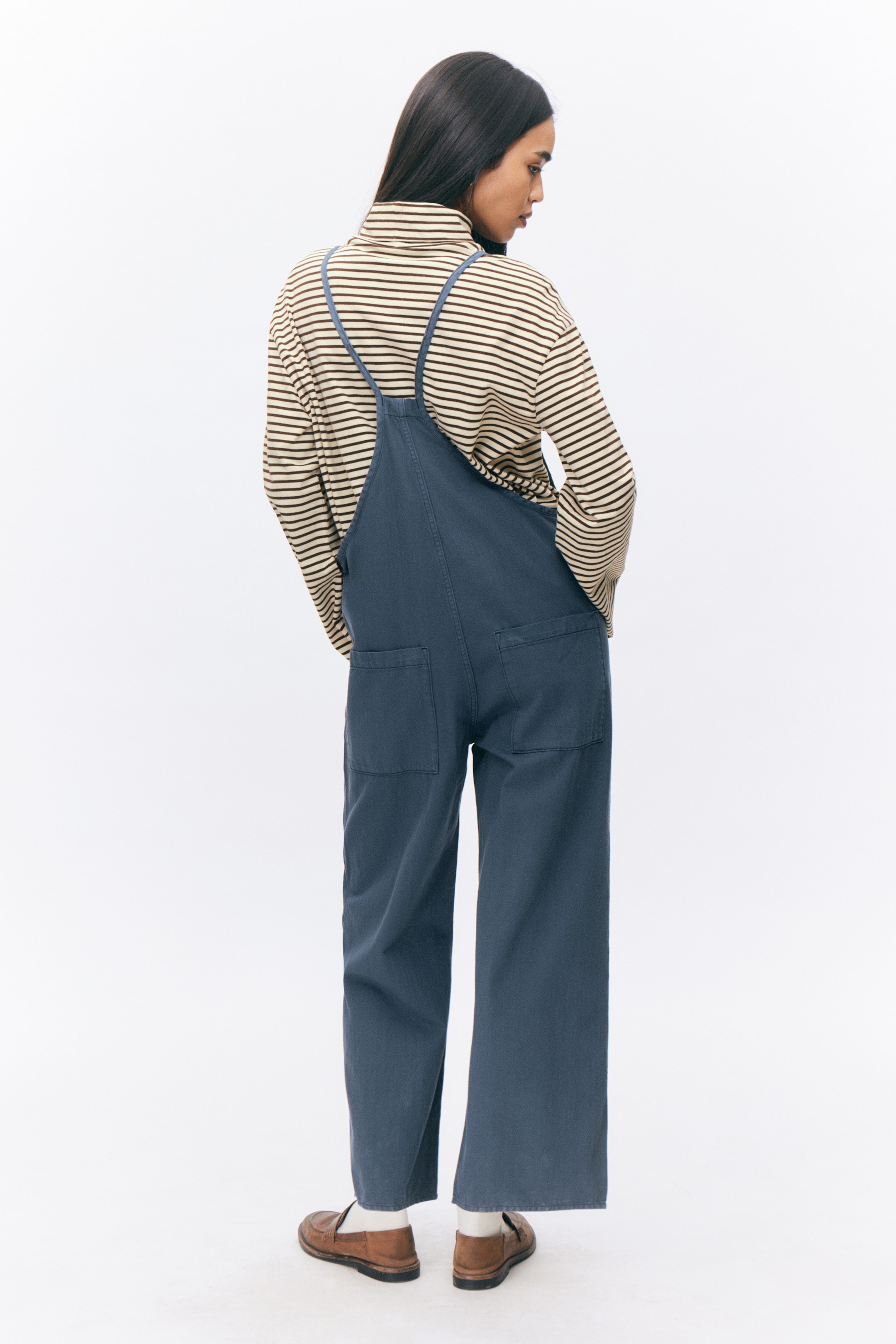 View larger image: Loose Fit Denim Dungarees - Blue - Ladies | H&M GB 3