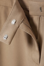 Dusty Mole - Low Waisted Pleated Suiting Trousers - 1